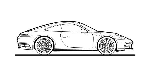 Porsche Outdoor Car Cover for 911 (991 II Turbo)
