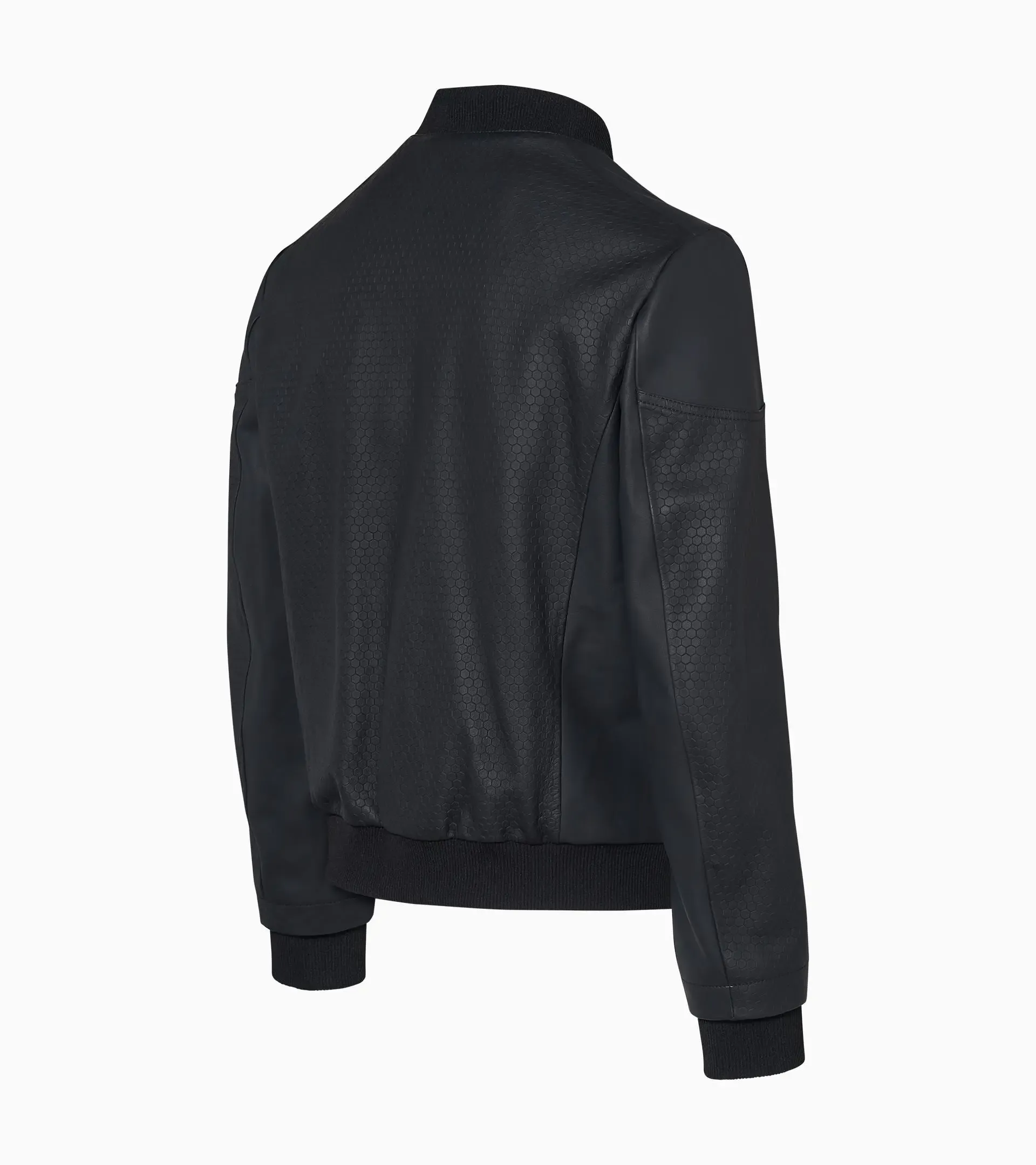 Titan Structured Leather Bomber 2