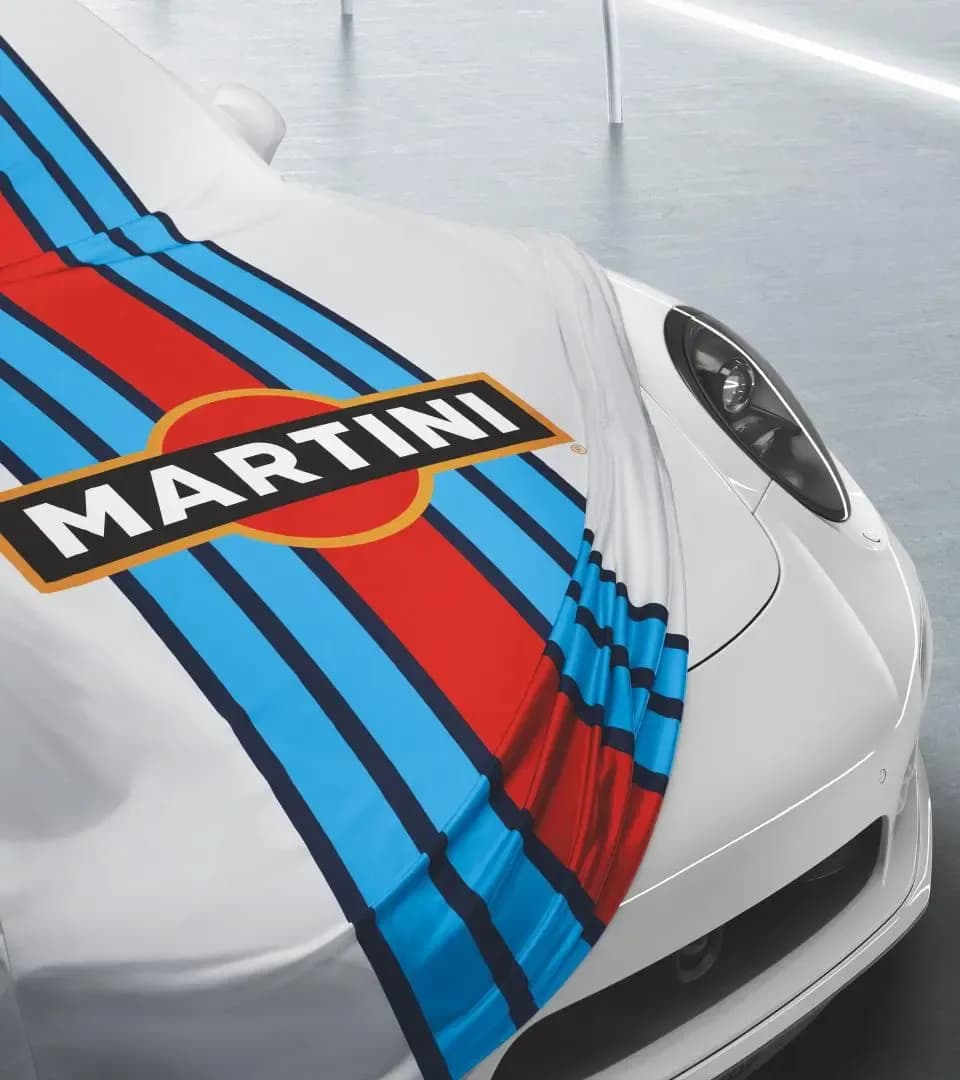 Indoor car cover in Martini Racing Design - 911 4