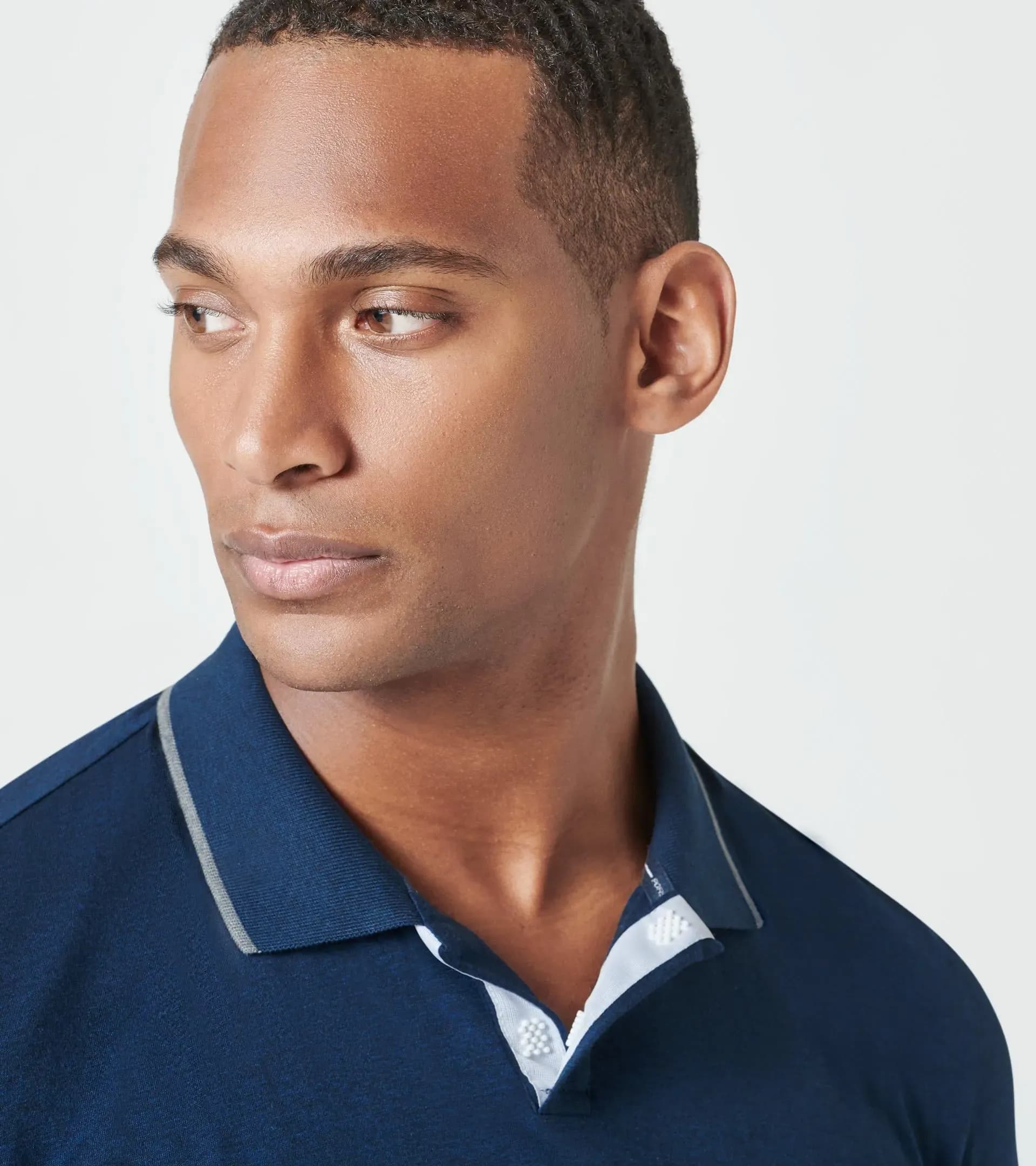 Hidden Placket Jacquard Polo 3