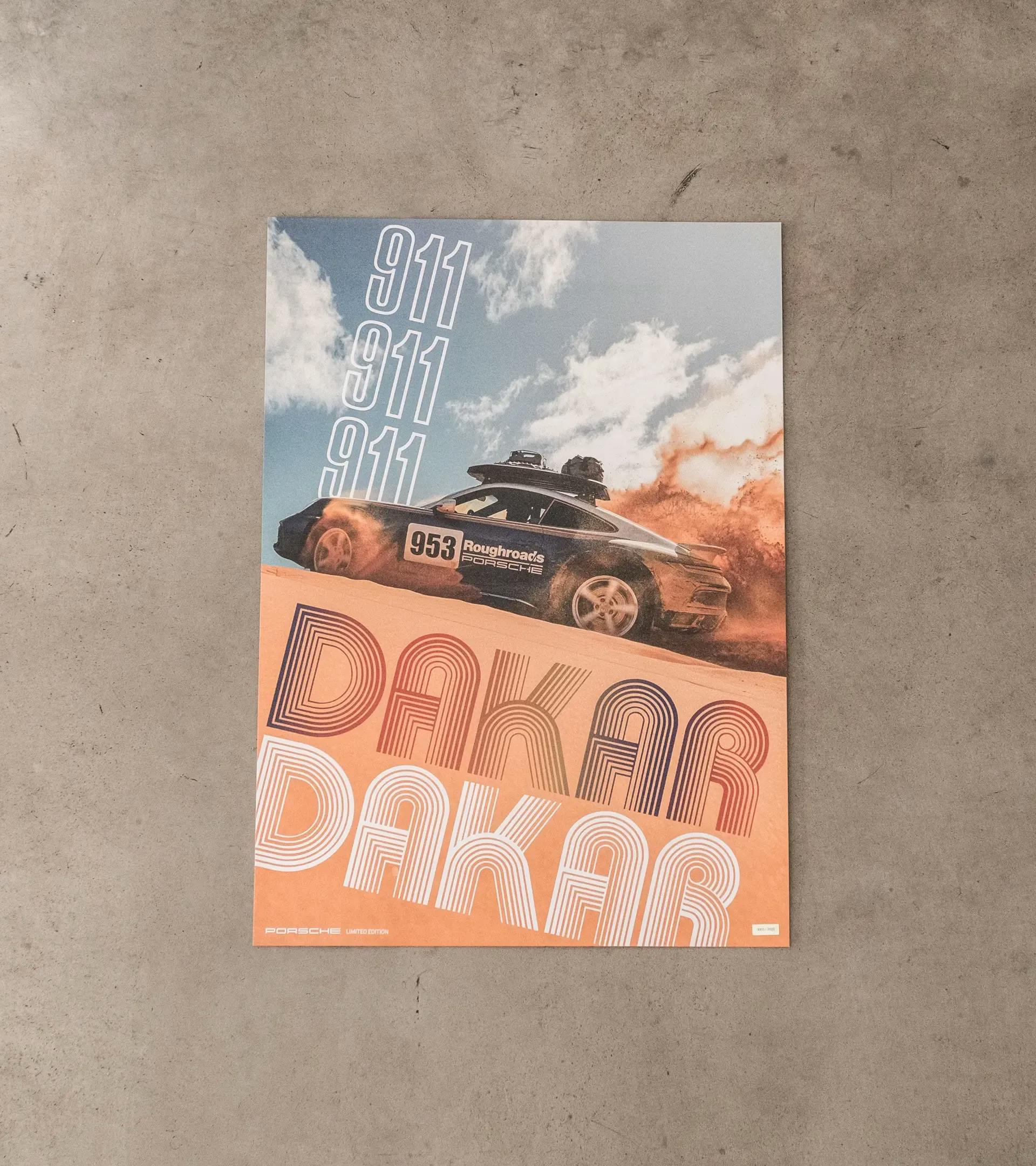  Auto-Poster Porsche 911 Dakar Racing Car Poster Dekorative  Malerei Leinwand Wandposter und Kunstbild Druck Moderne Familie  Schlafzimmer Dekor Poster 60 x 90 cm