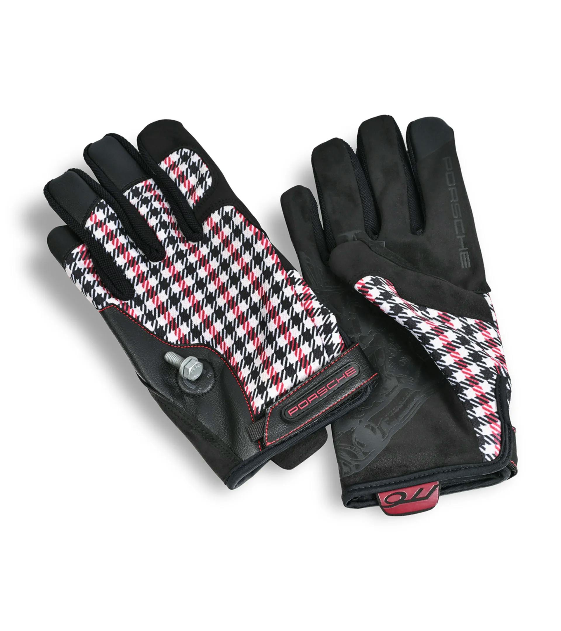 Guantes de montaje de Porsche Classic Pepita (color rojo) thumbnail 0