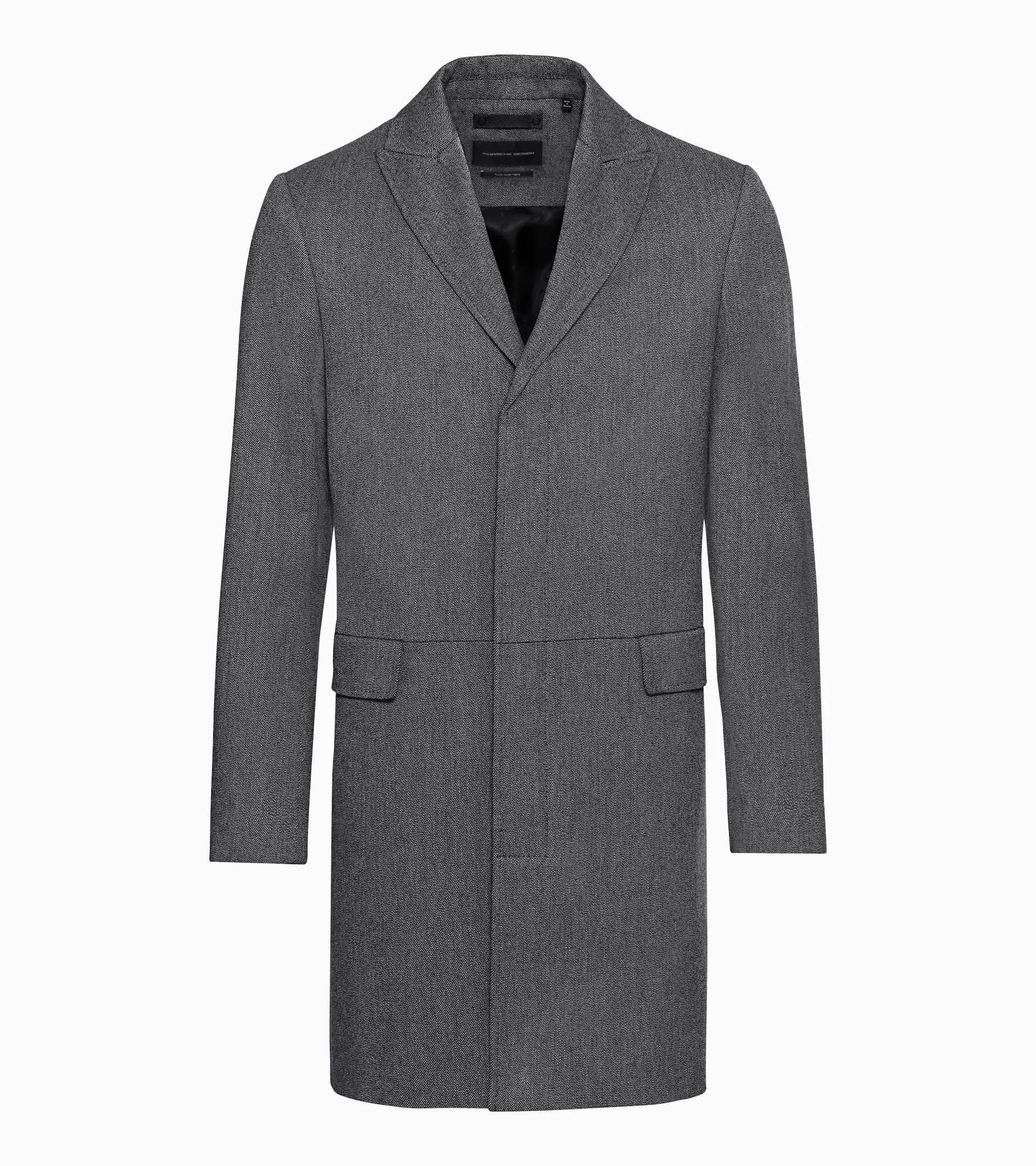 Peak lapel overcoat outlet mens