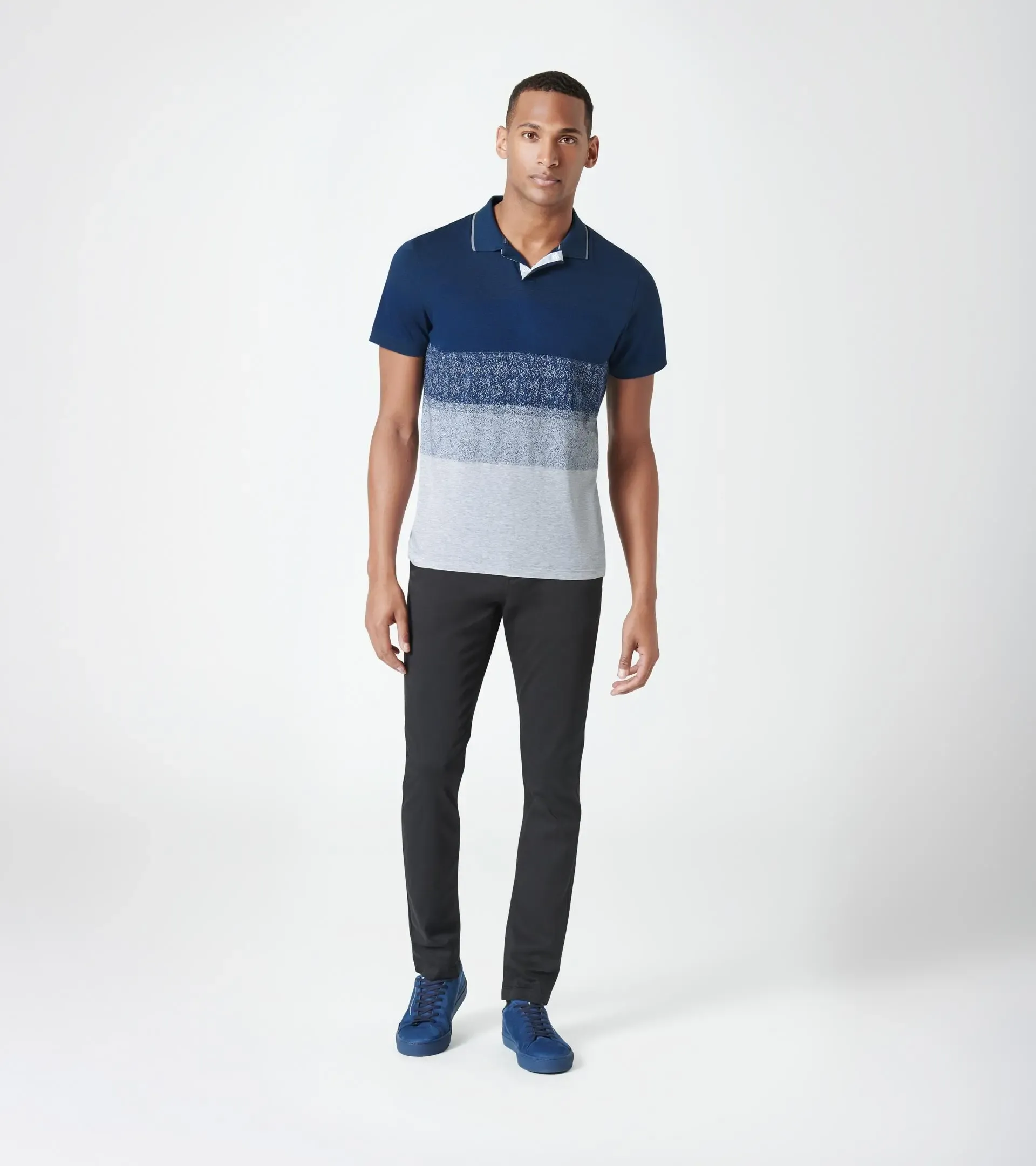 Hidden Placket Jacquard Polo 4