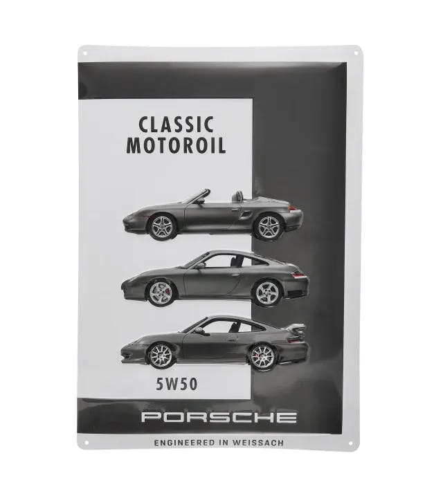 Porsche Classic Motoroil Tin Sign - 5W50