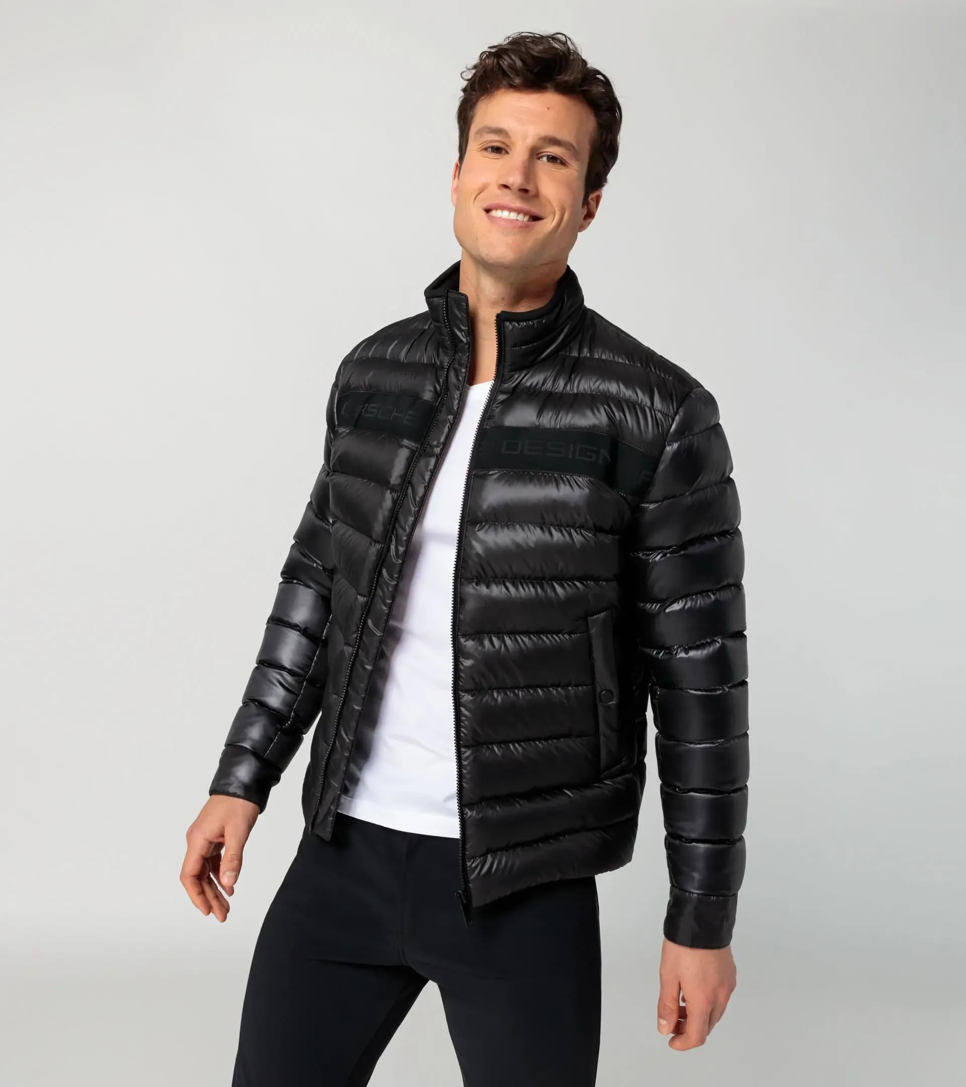 Black lightweight hot sale padded jacket