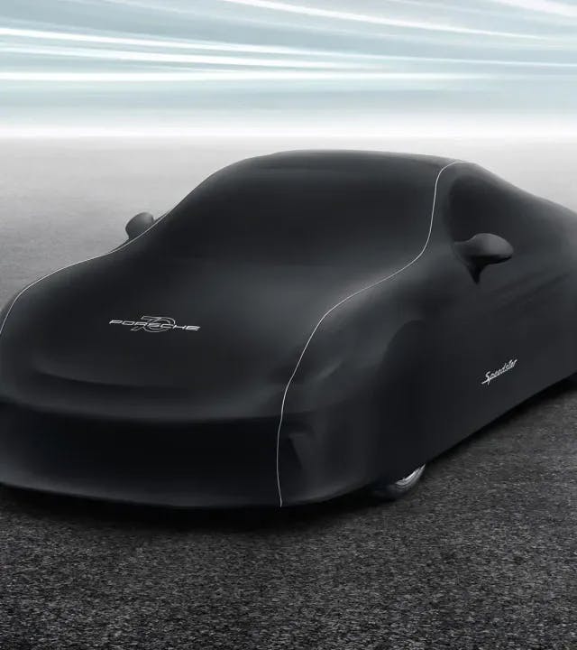 Funda Car Cover para interiores con "70 años de Porsche" para 911 Speedster