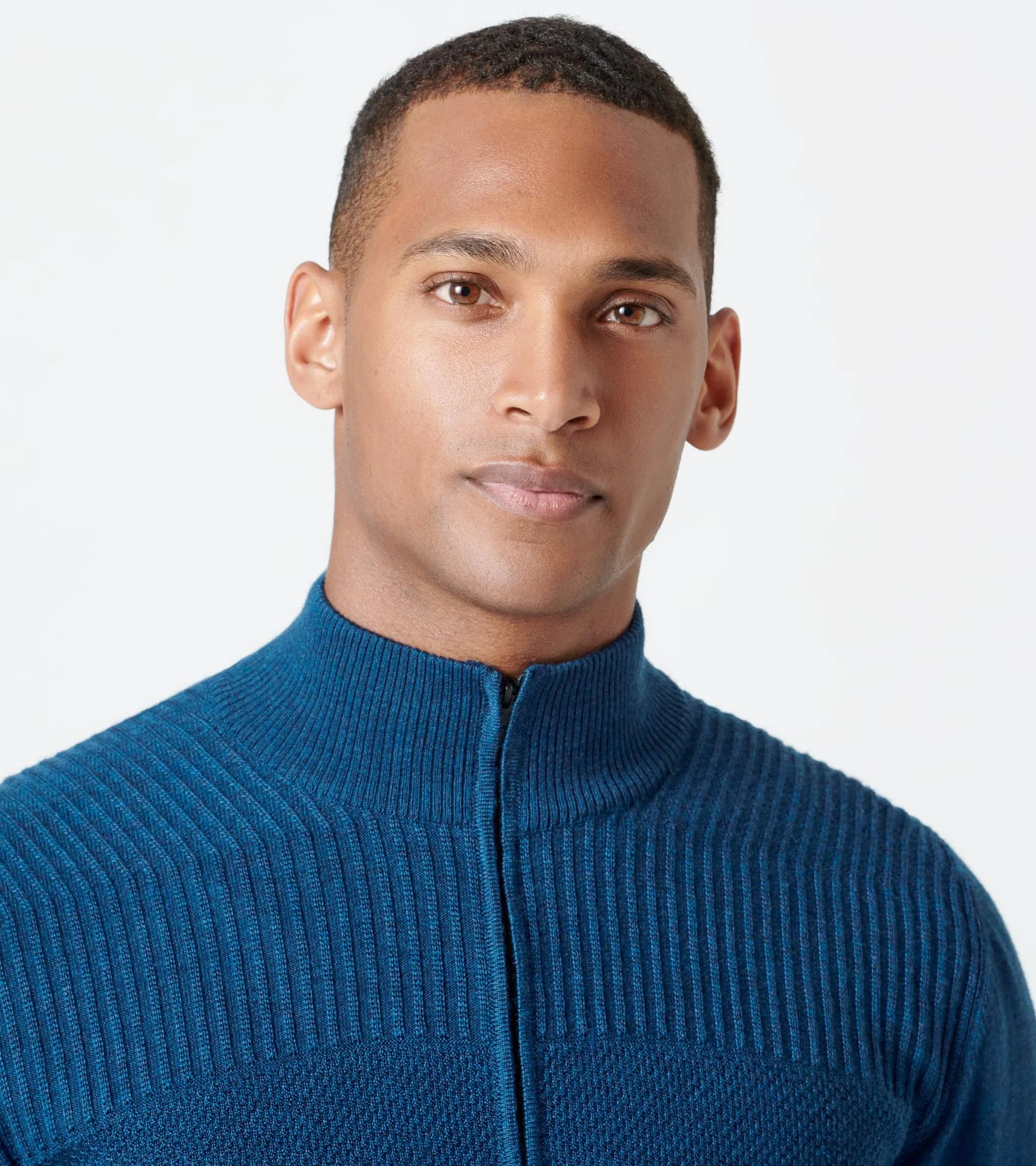 Mock neck zip on sale sweater