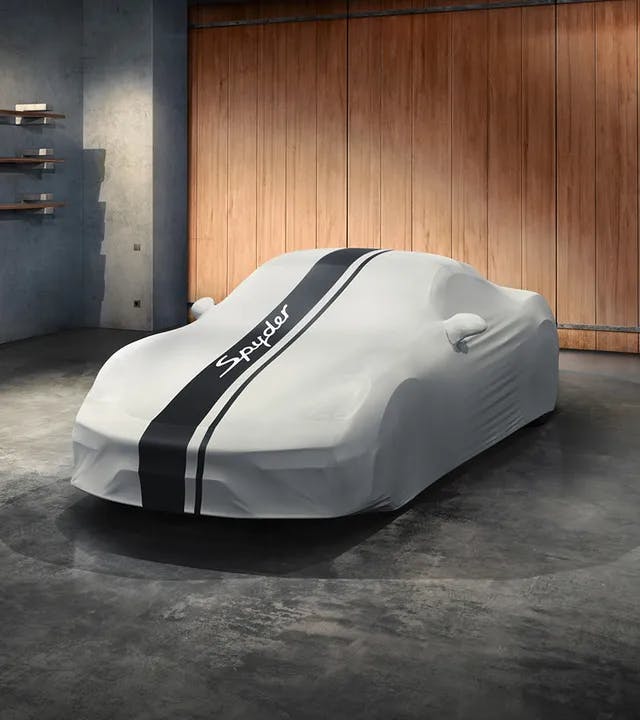 Porsche Indoor Car Cover 718 Spyder design