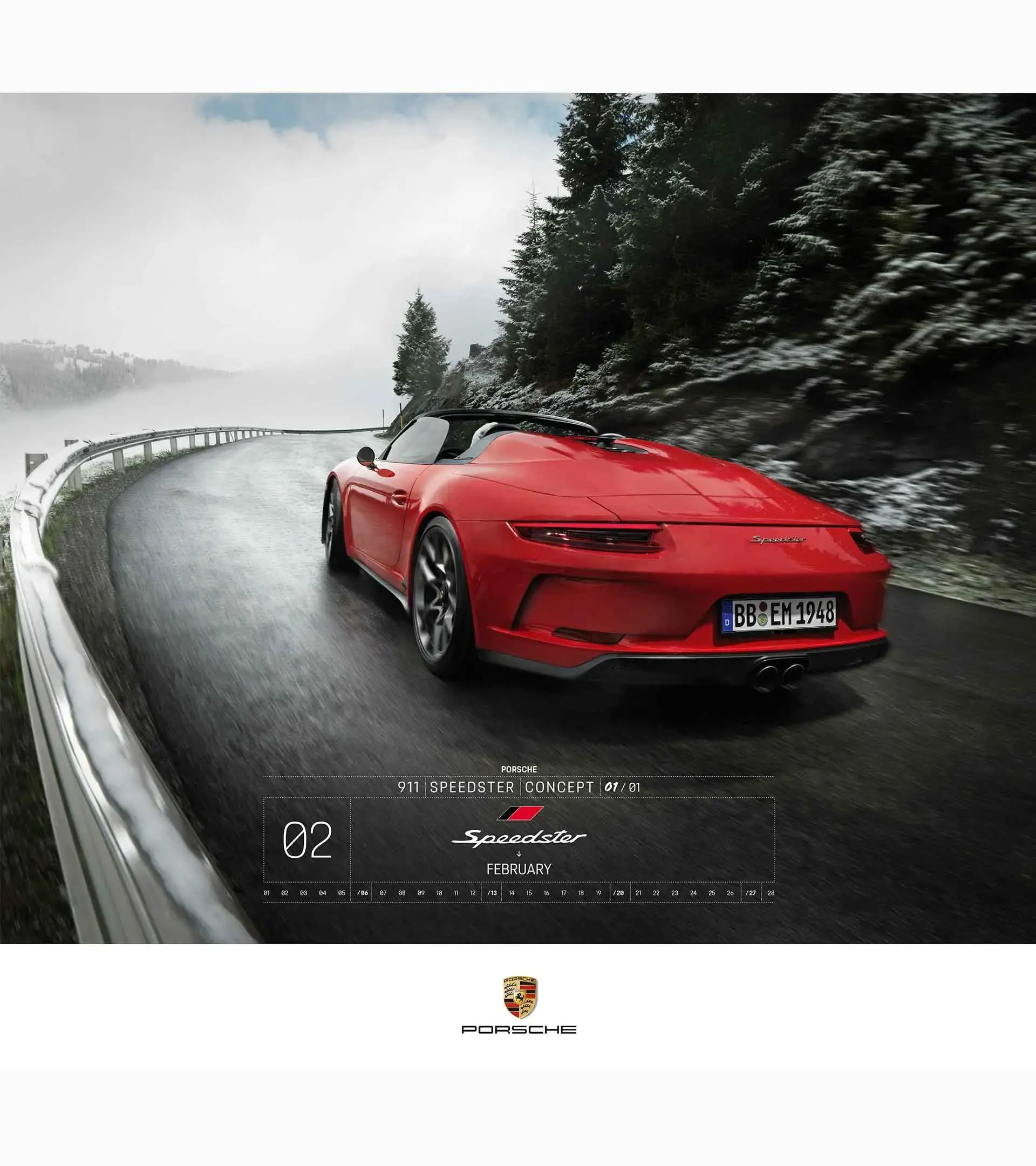 Porsche Calendar 2022 'One Of 1' 3