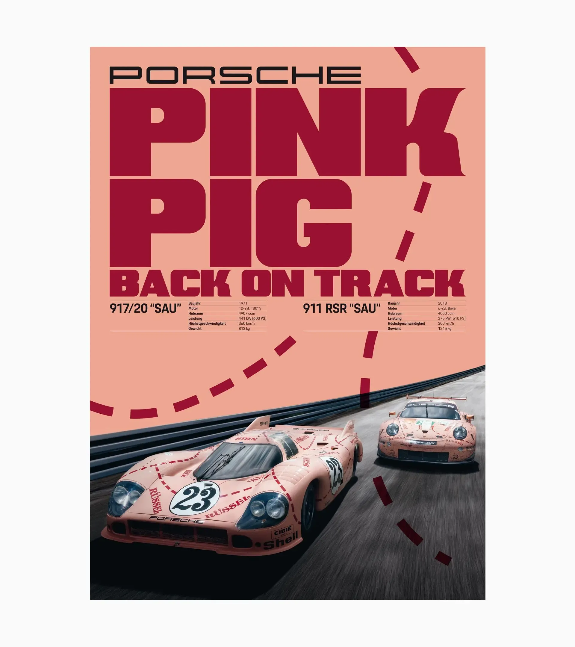 Set di poster – 917 Maialino Rosa 2
