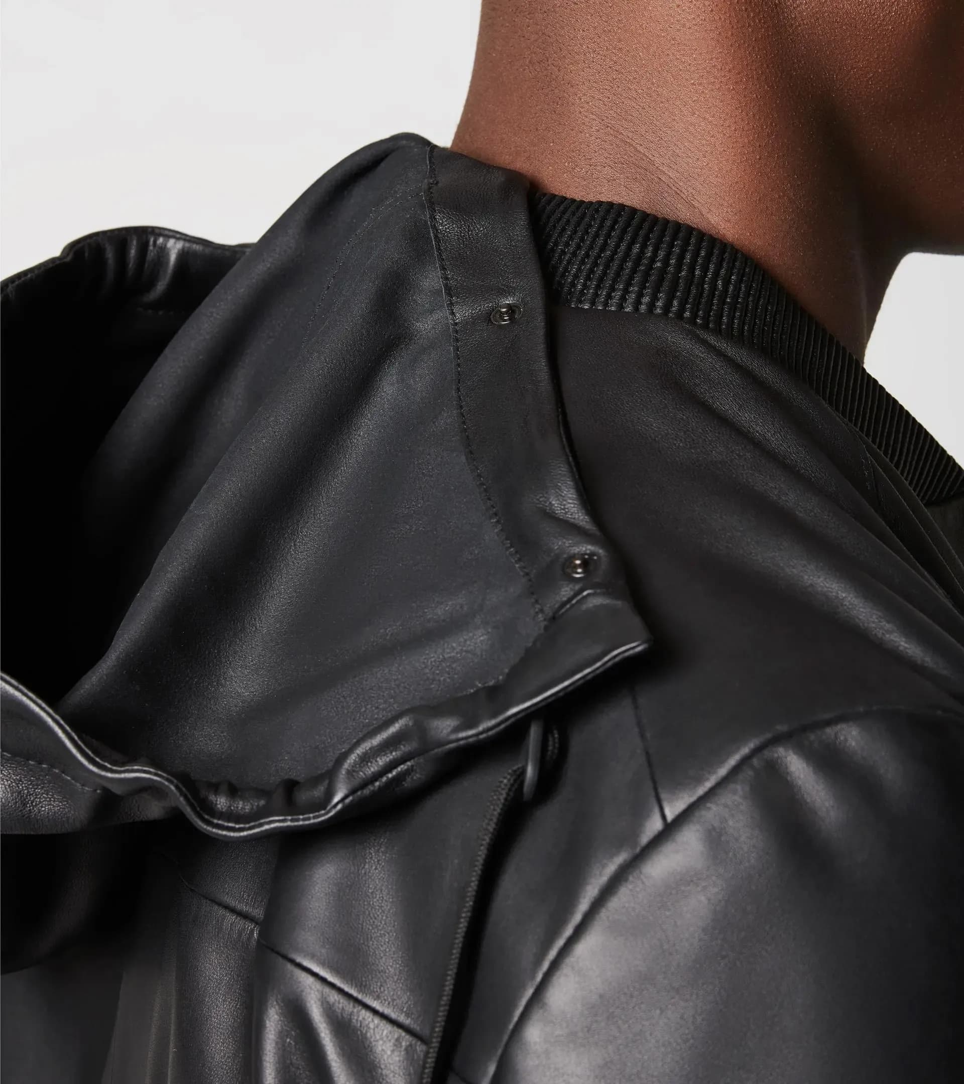 Hooded Leather Bomber | PORSCHE SHOP