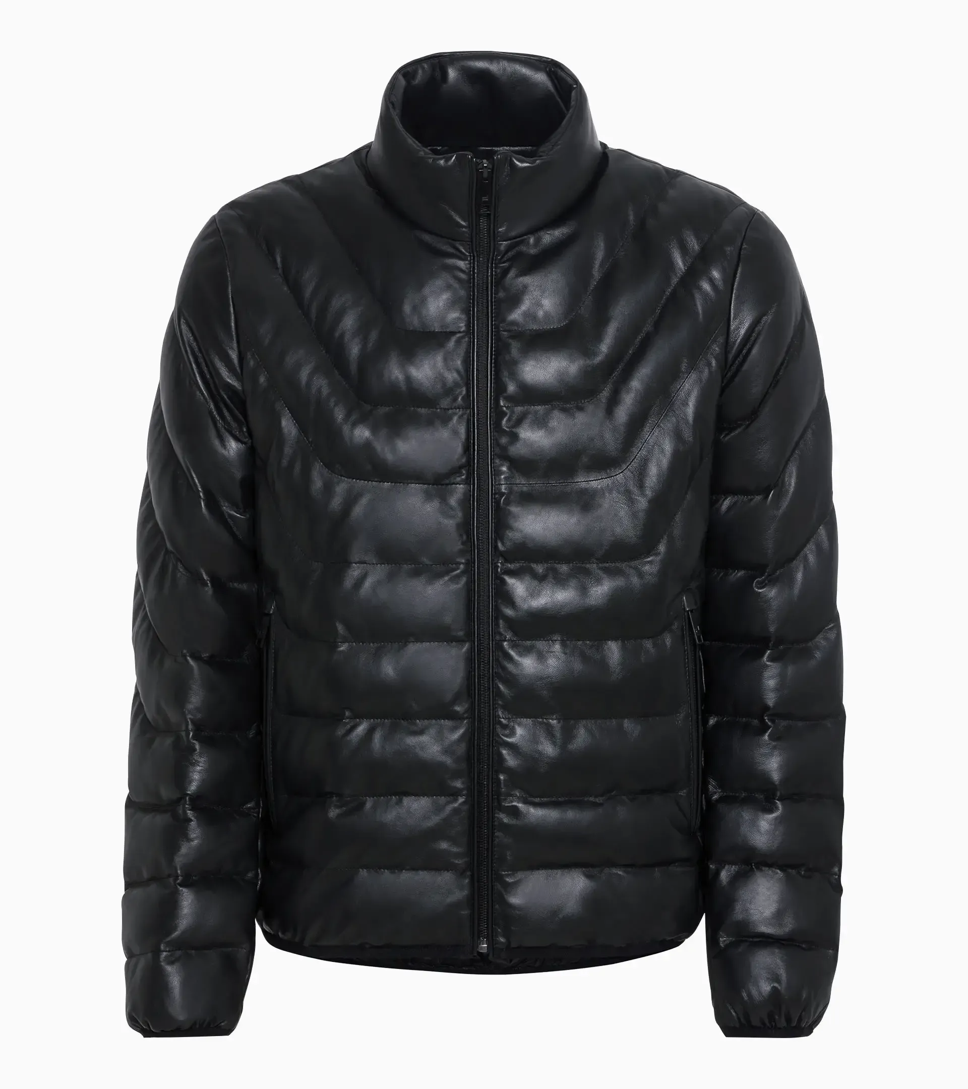 Athleisure Padded Leather Jacket  7