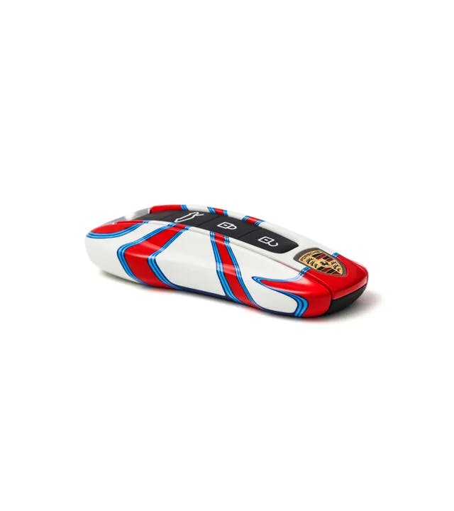 Porsche Painted Vehicle Key Sides in Design Edition “MARTINI RACING®”