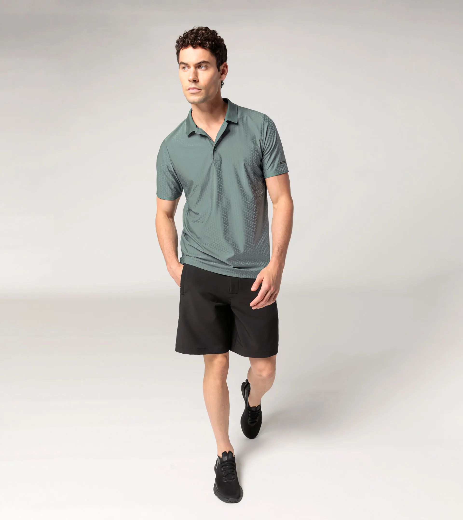 Hexagon polo shirt 8