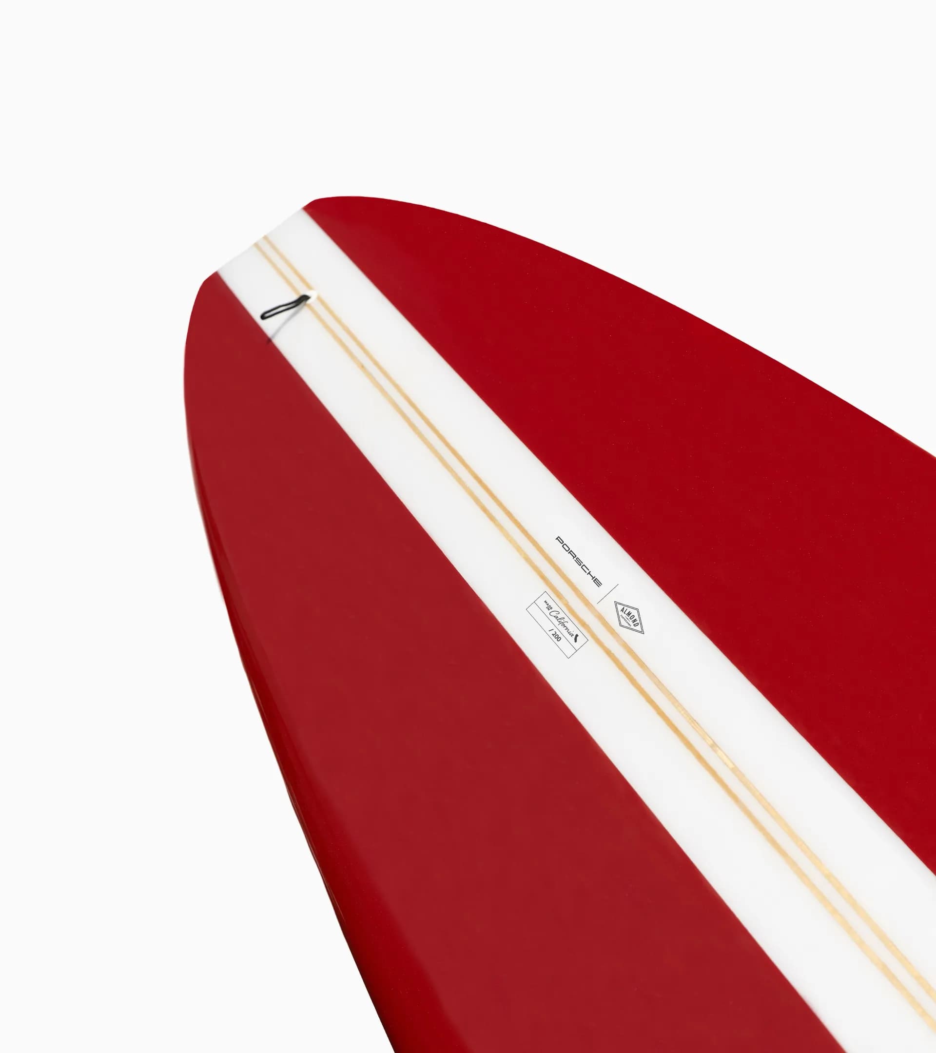 Custom-made Porsche x Almond The Surf Thumb Surfboard (9' 11") 3