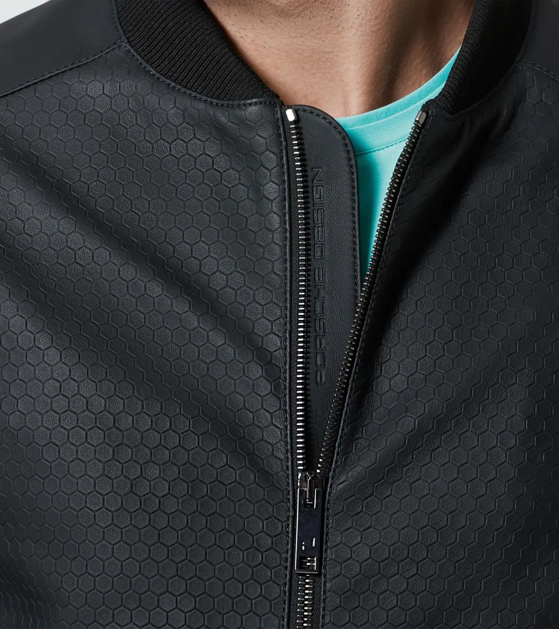 Titan Structured Leather Bomber 3