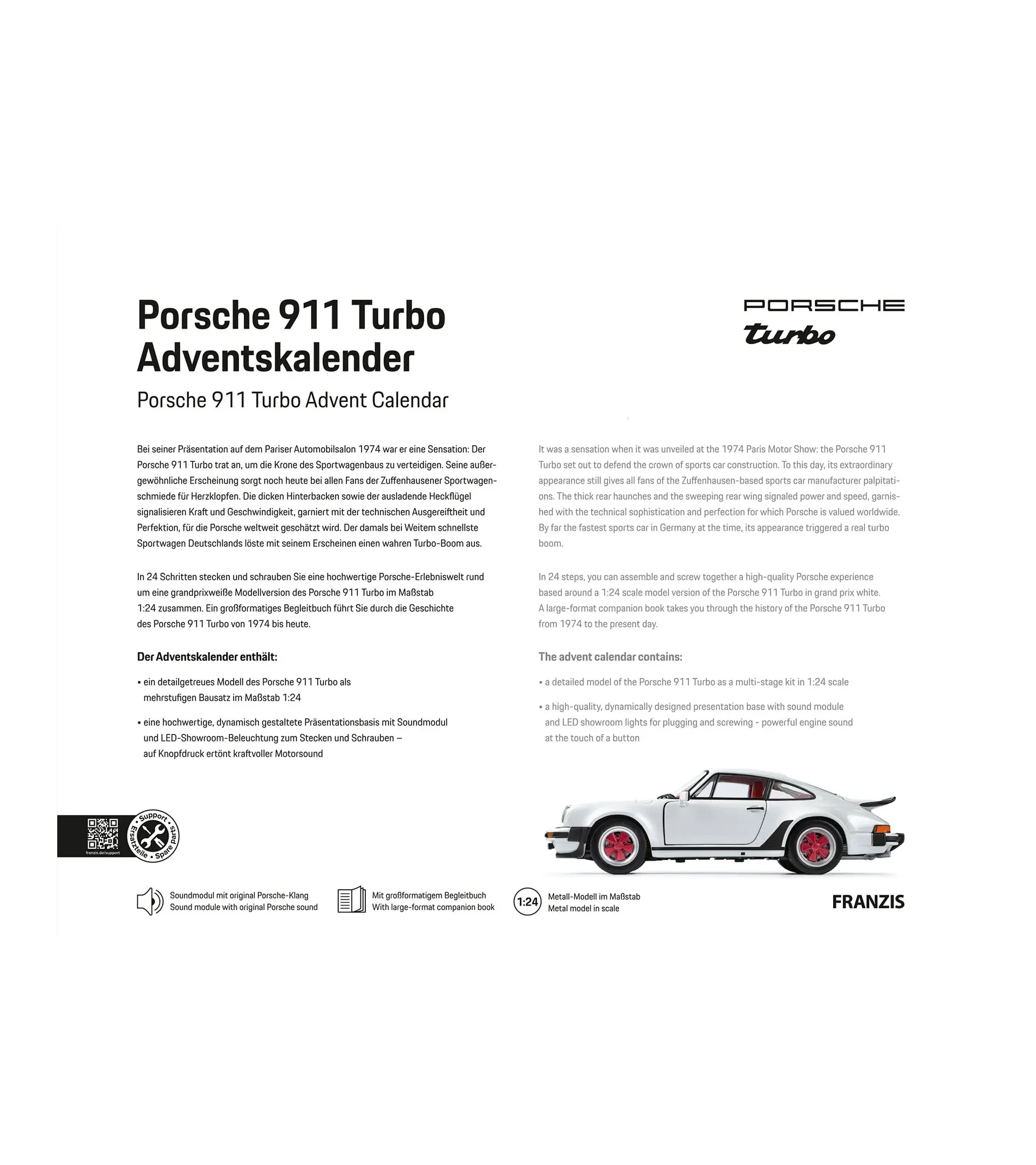 Porsche 911 Turbo Advent Calendar  2