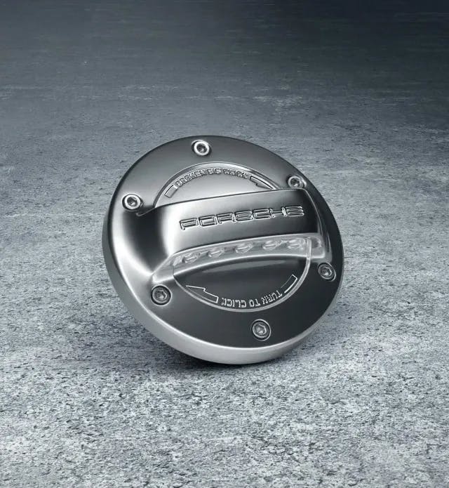 Porsche Fuel Tank Cap in Aluminium Style Finish