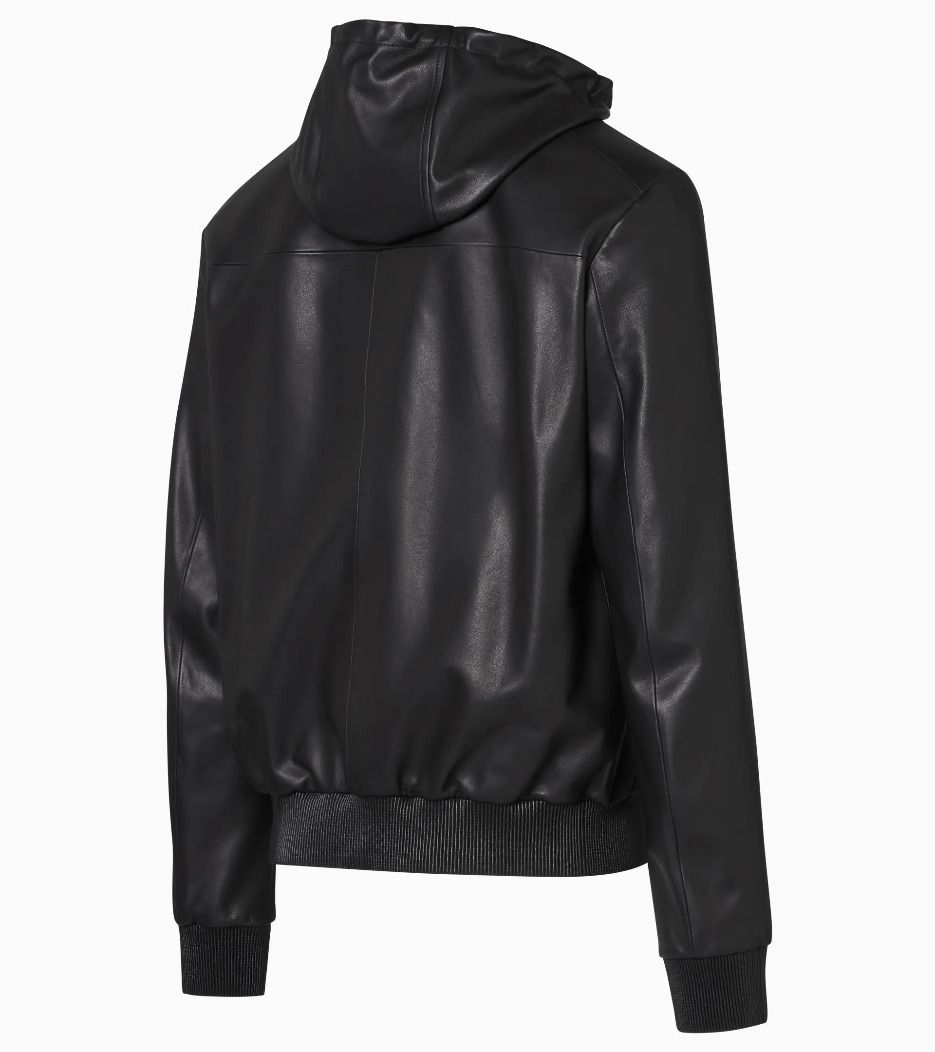 Hooded Leather Bomber