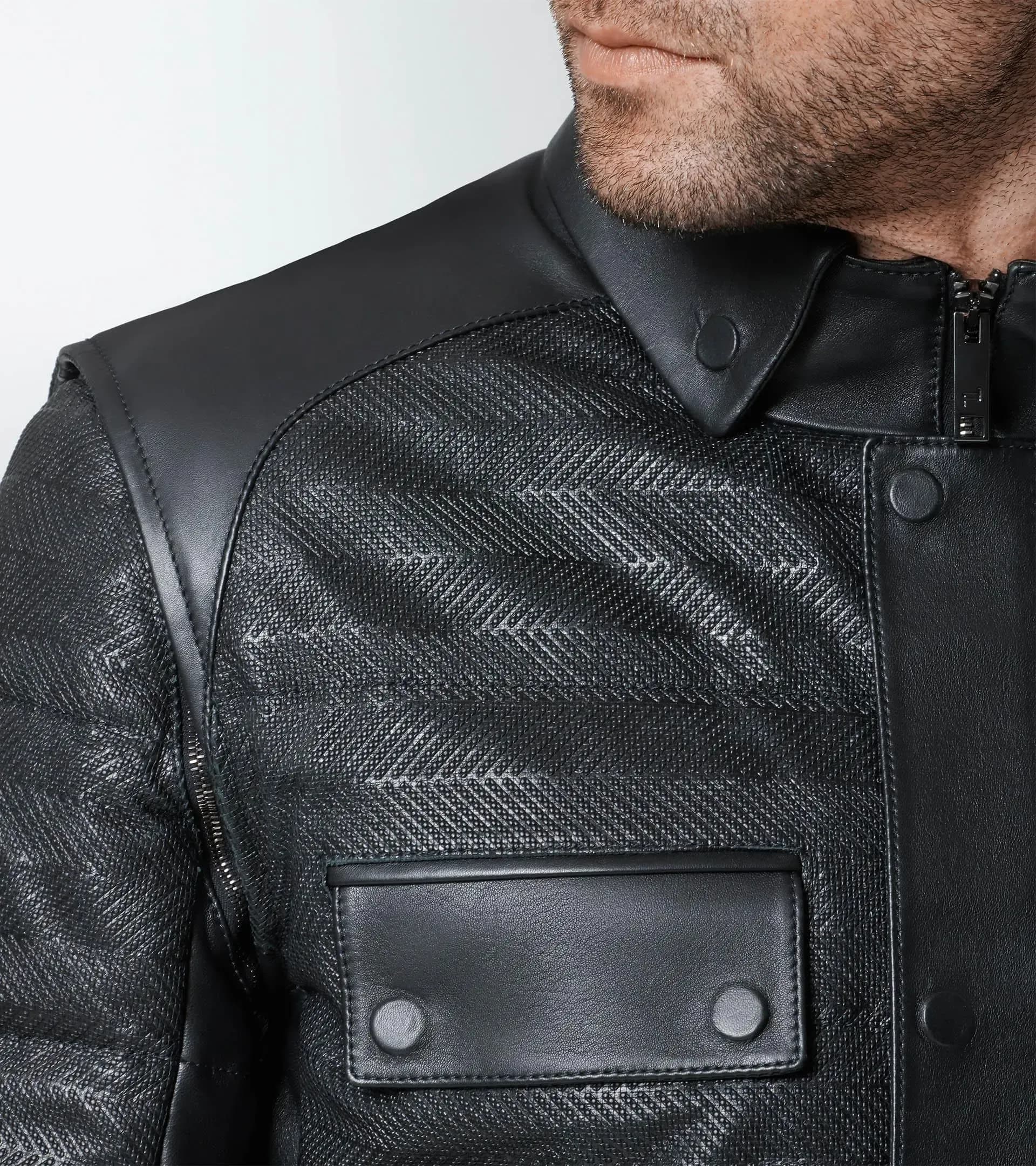 2in1 Leather Hybrid Jacket 5