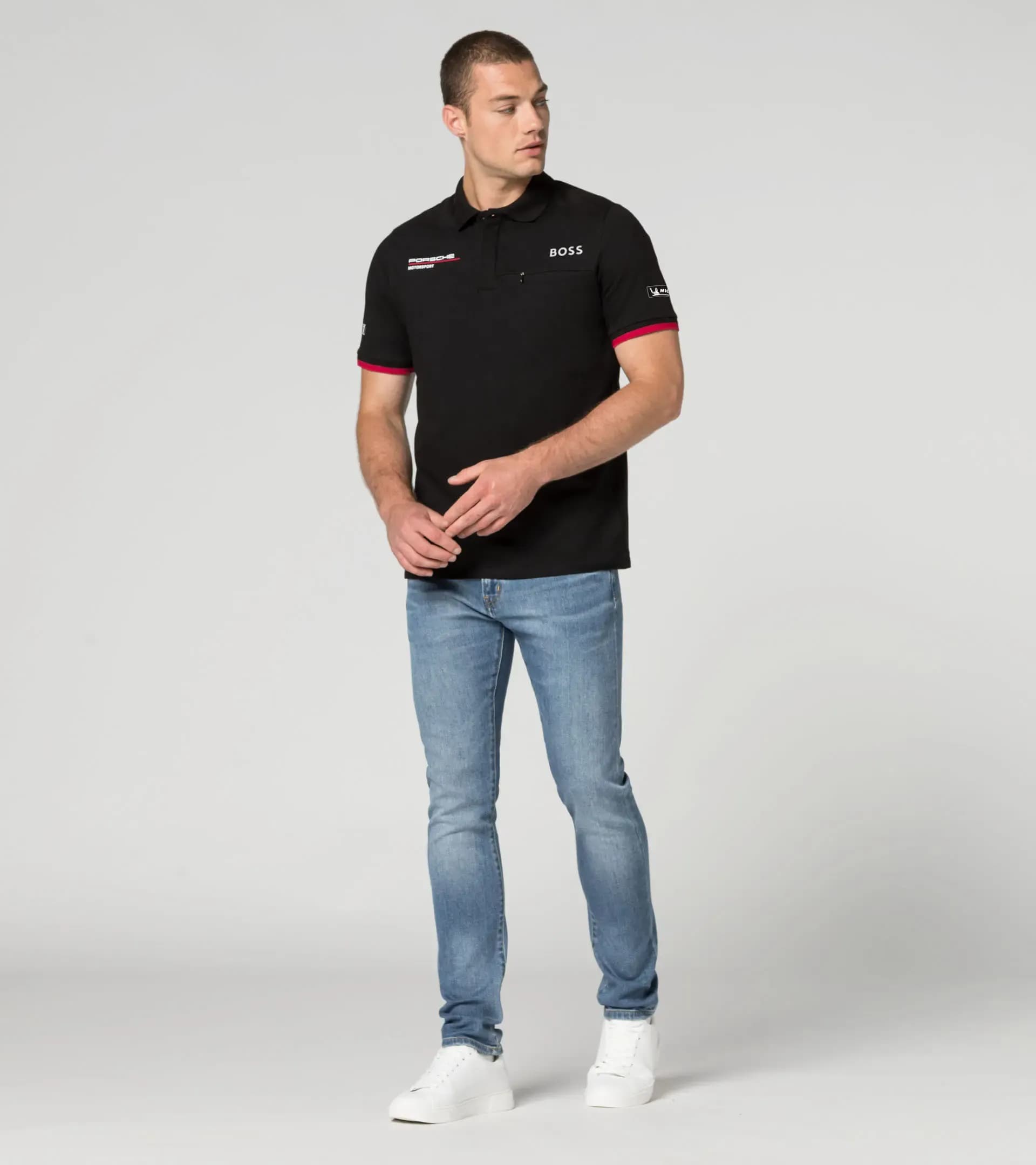 Porsche polo clearance shirt with crest