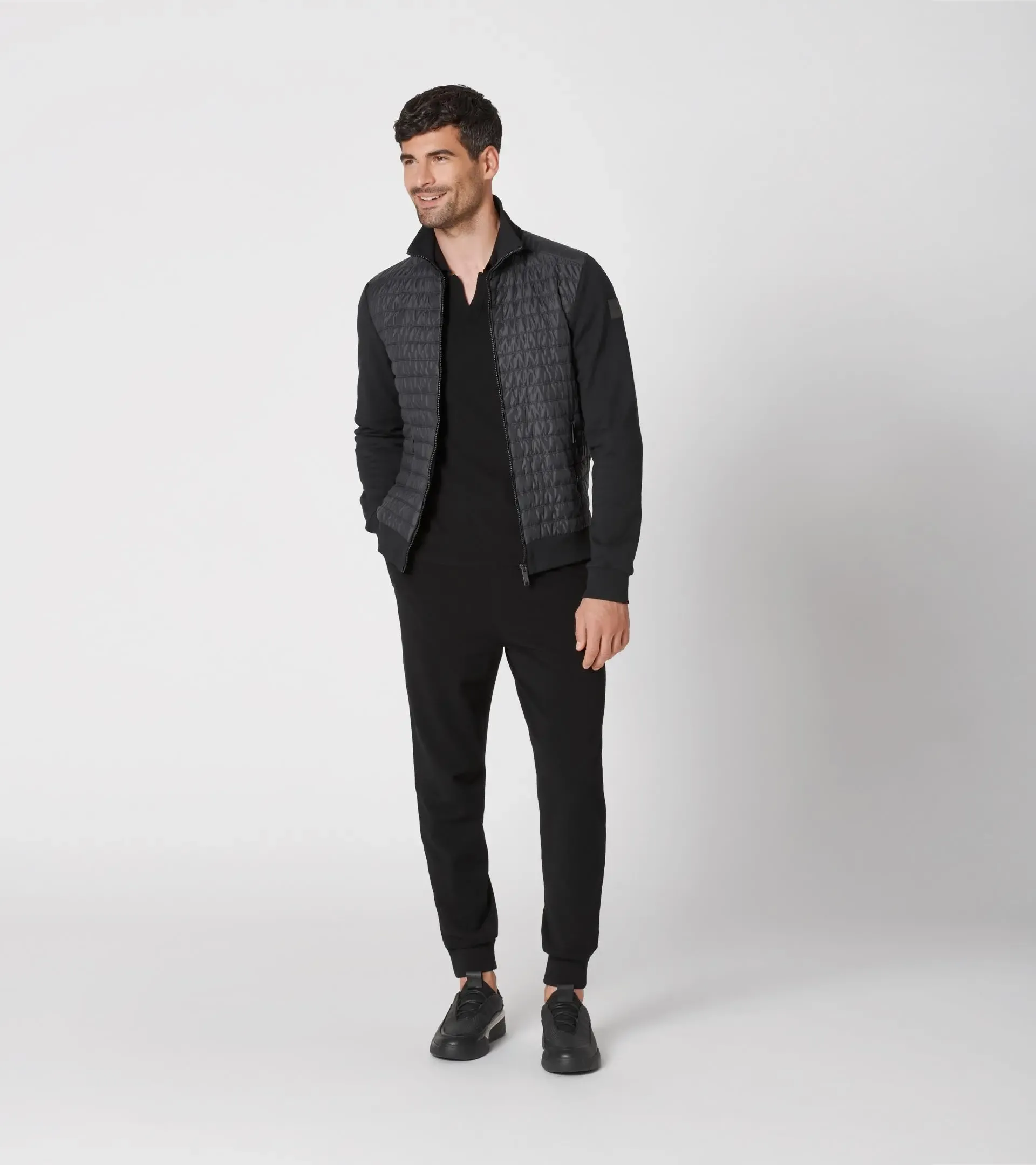 Fabric Mixed Cardigan 5