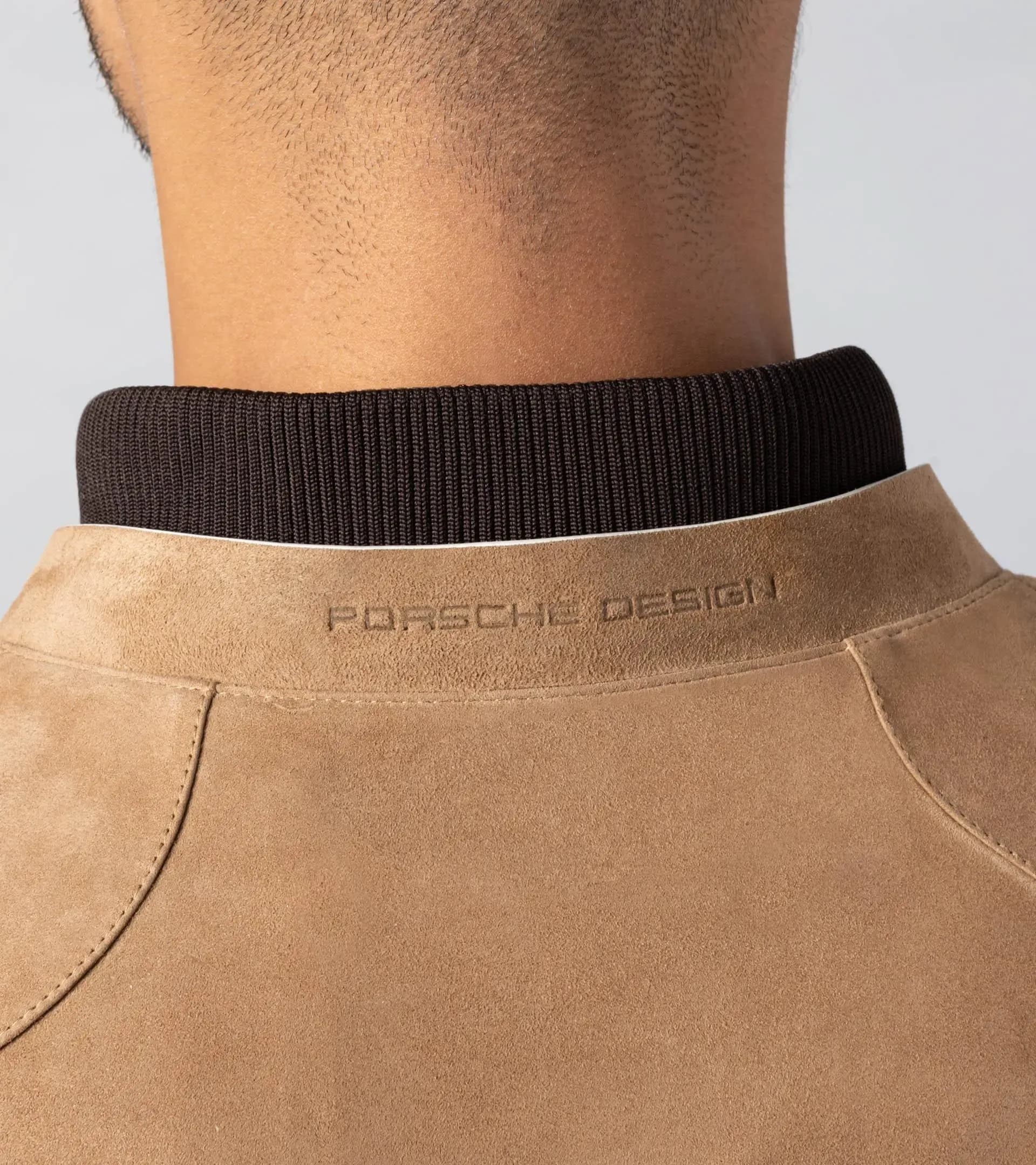 Perforated Goat Suede Leather Jacket | PORSCHE SHOP