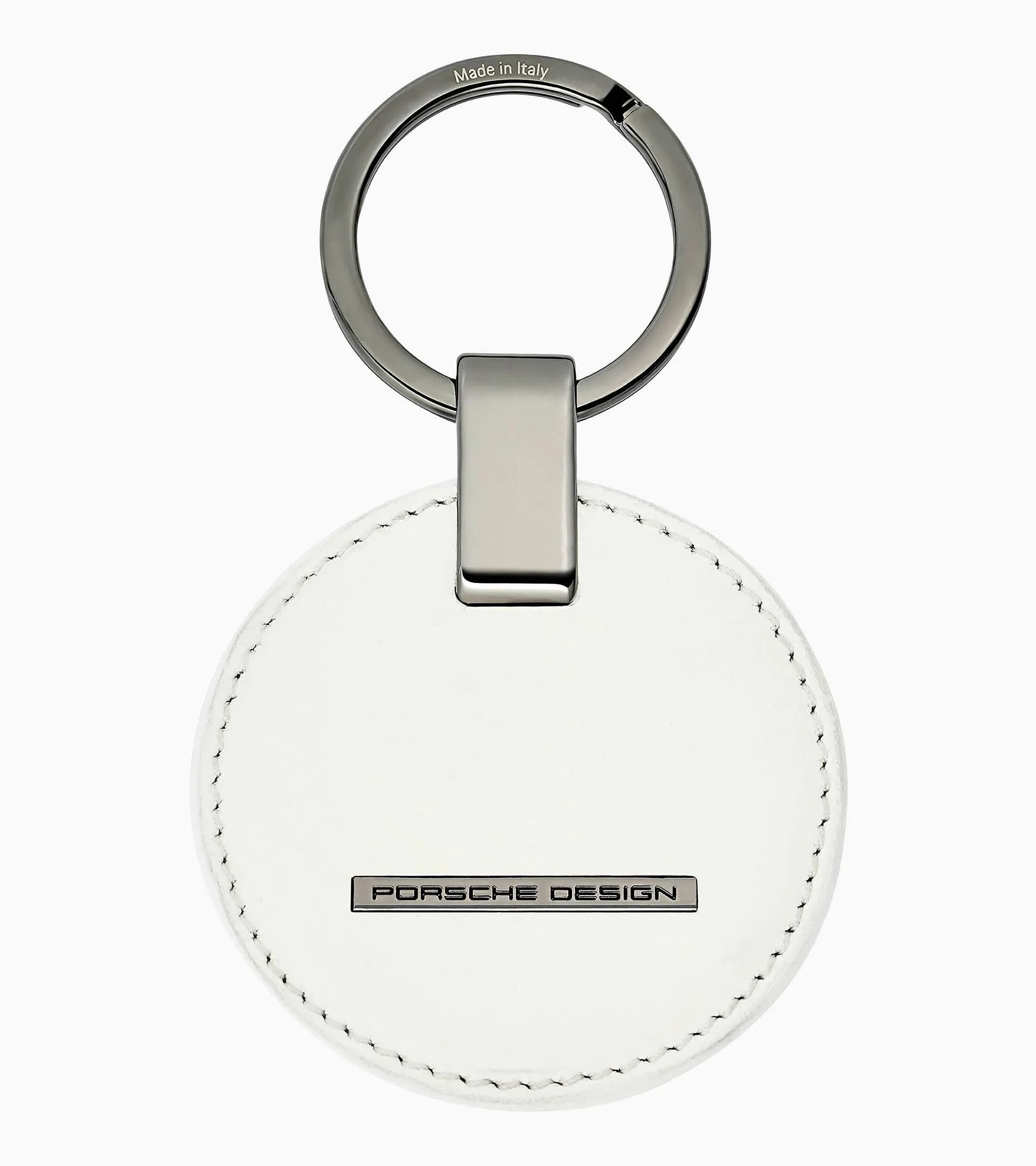 Porte-clés Porsche écusson blanc / argent