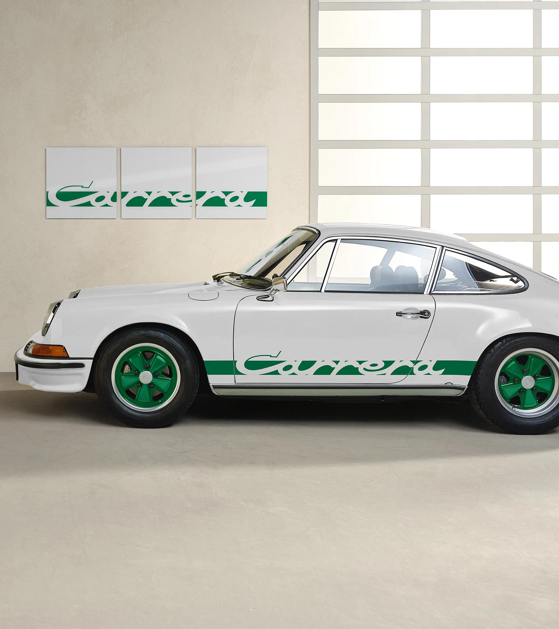 Tableau mural Porsche – Carrera Color Collection, Blanc & Vert ...