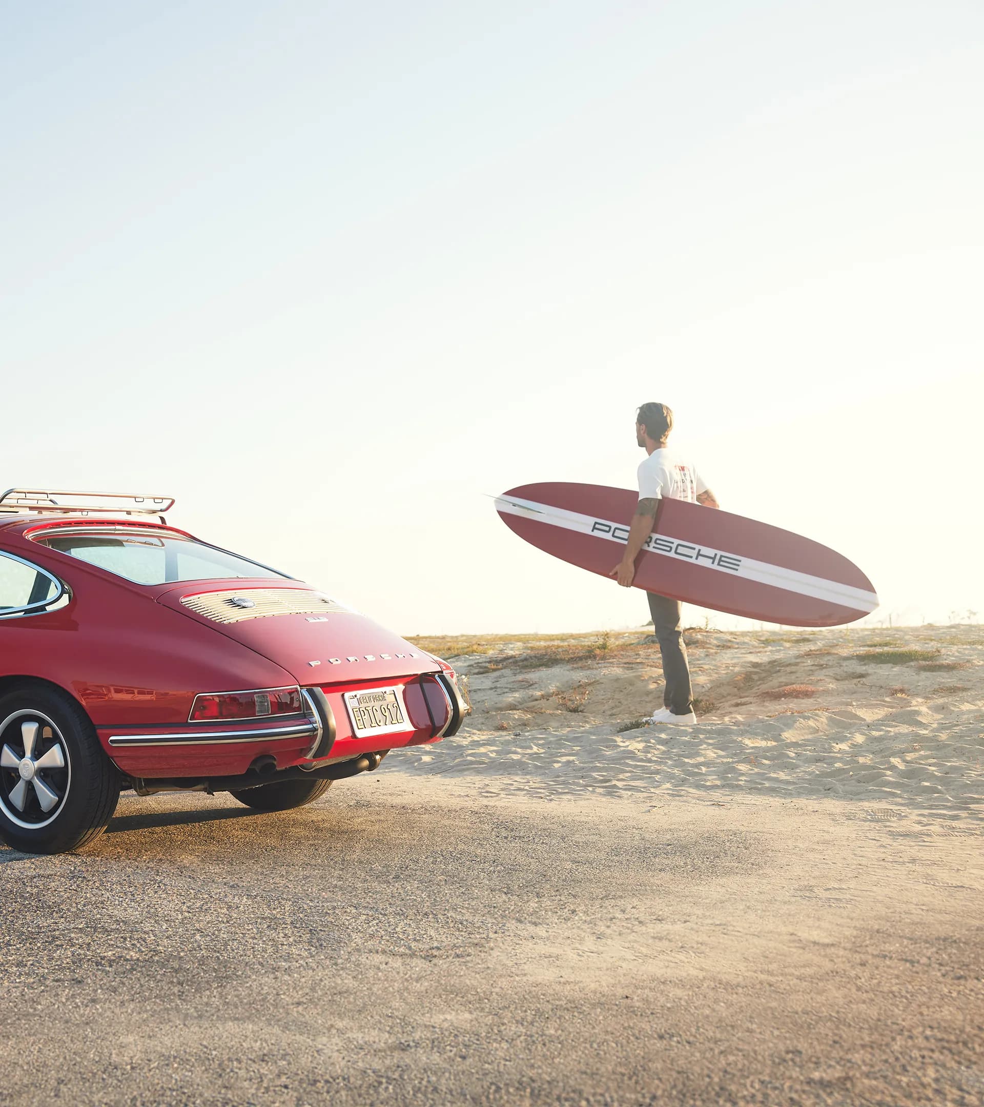 Custom-made Porsche x Almond The Surf Thumb Surfboard (9' 11") 7