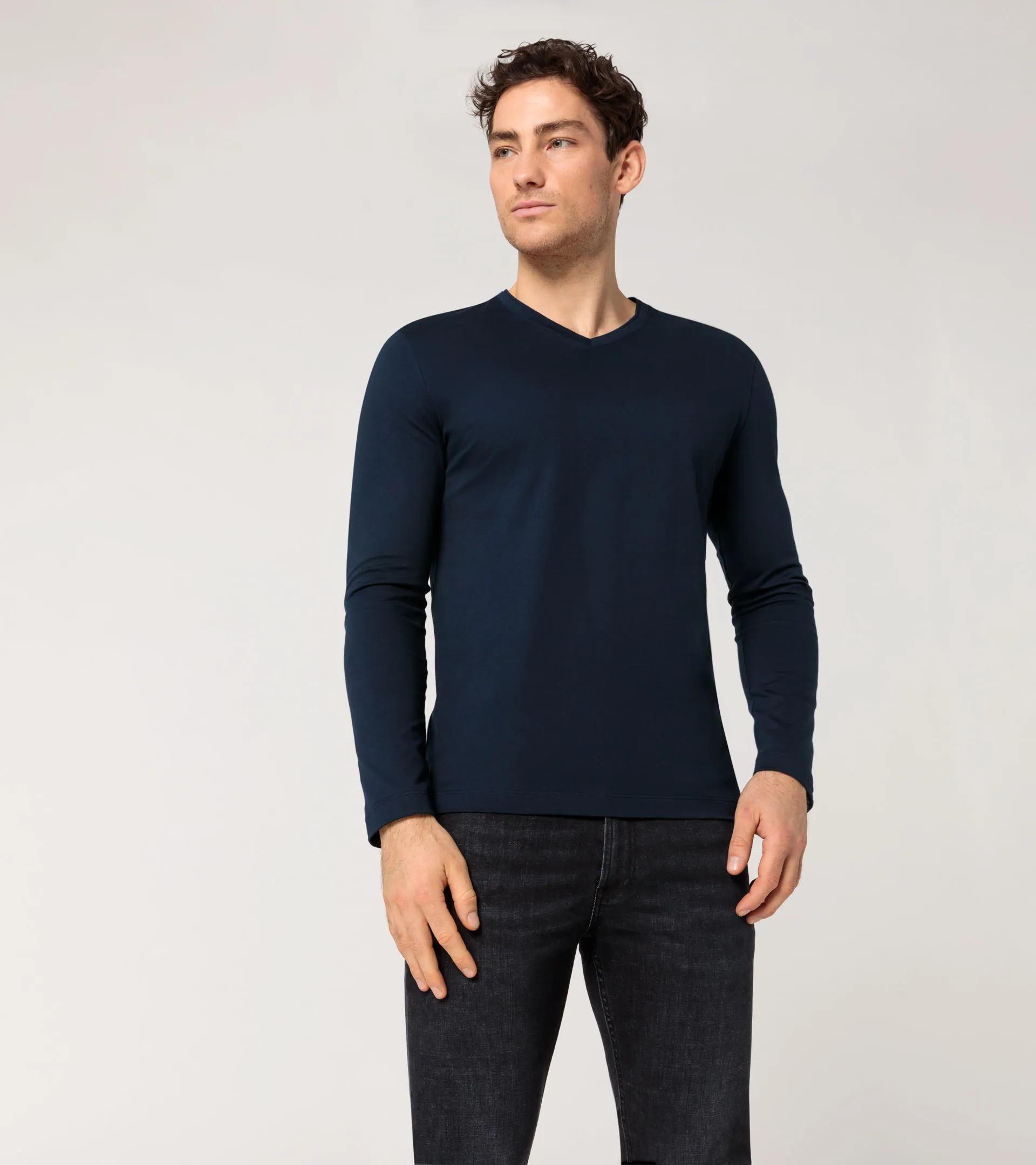 Long-sleeve V-neck T-shirt thumbnail 4