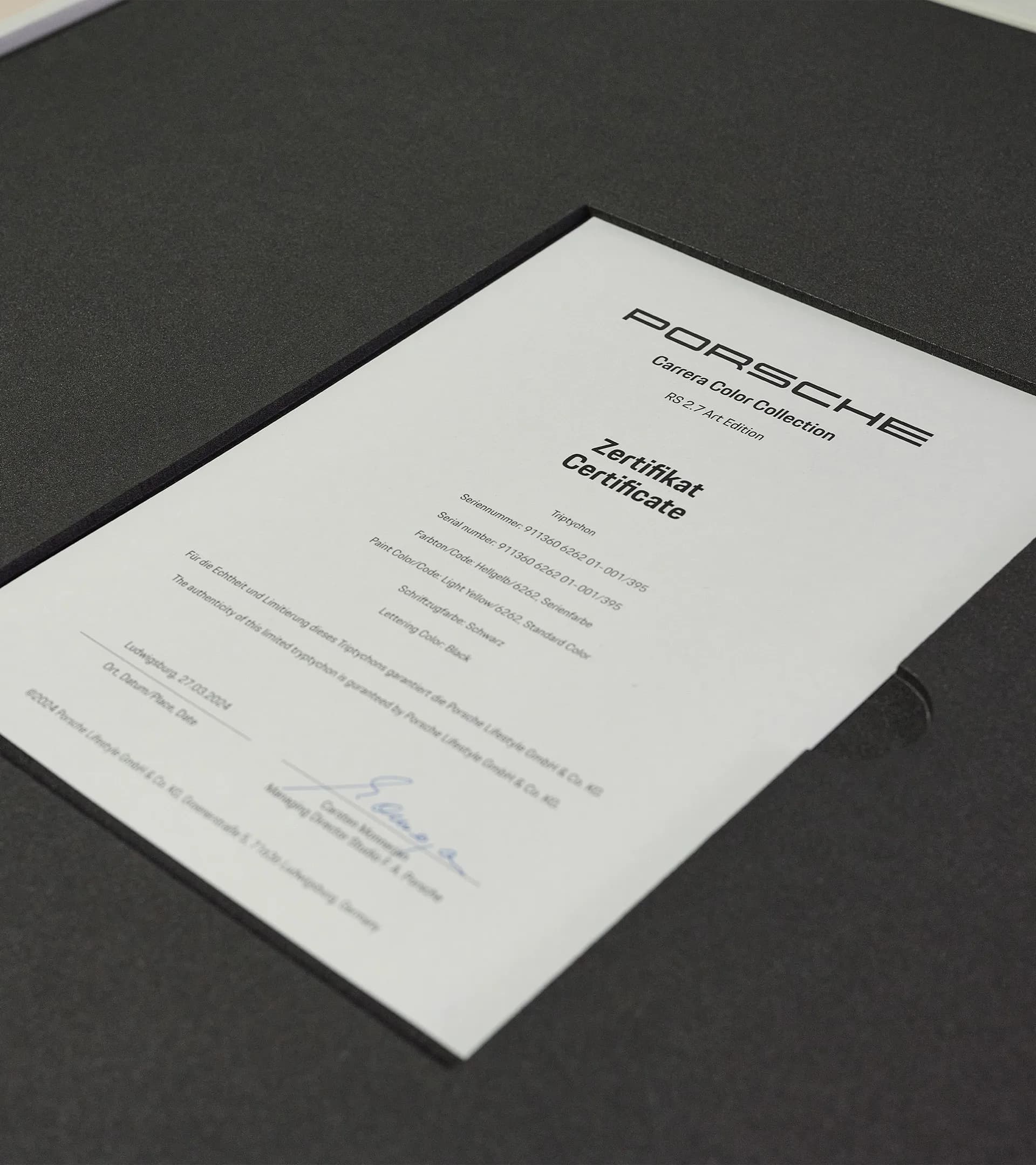 Wandbild – Carrera Color Collection  – Limited Edition 8