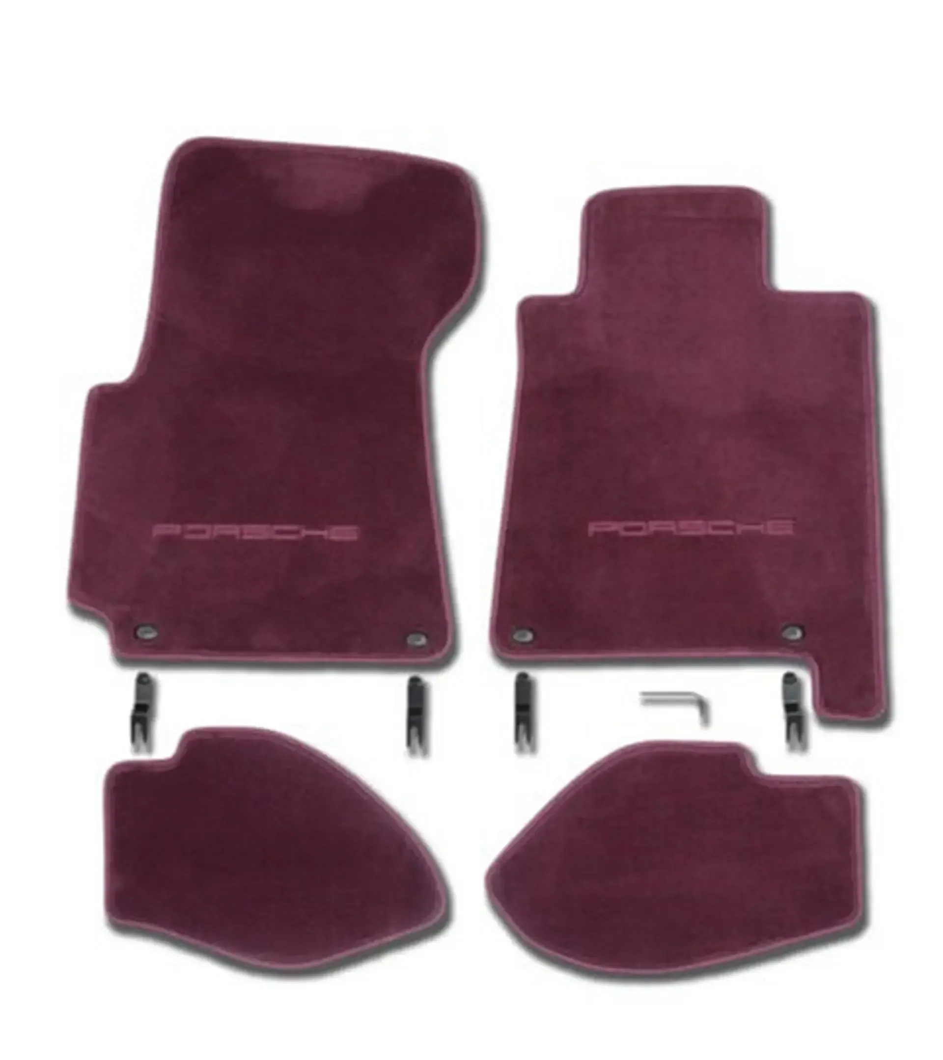 Floor mats in Cobalt Blue for right-hand drive vehicles for Porsche 928 S4/GT and GTS 1