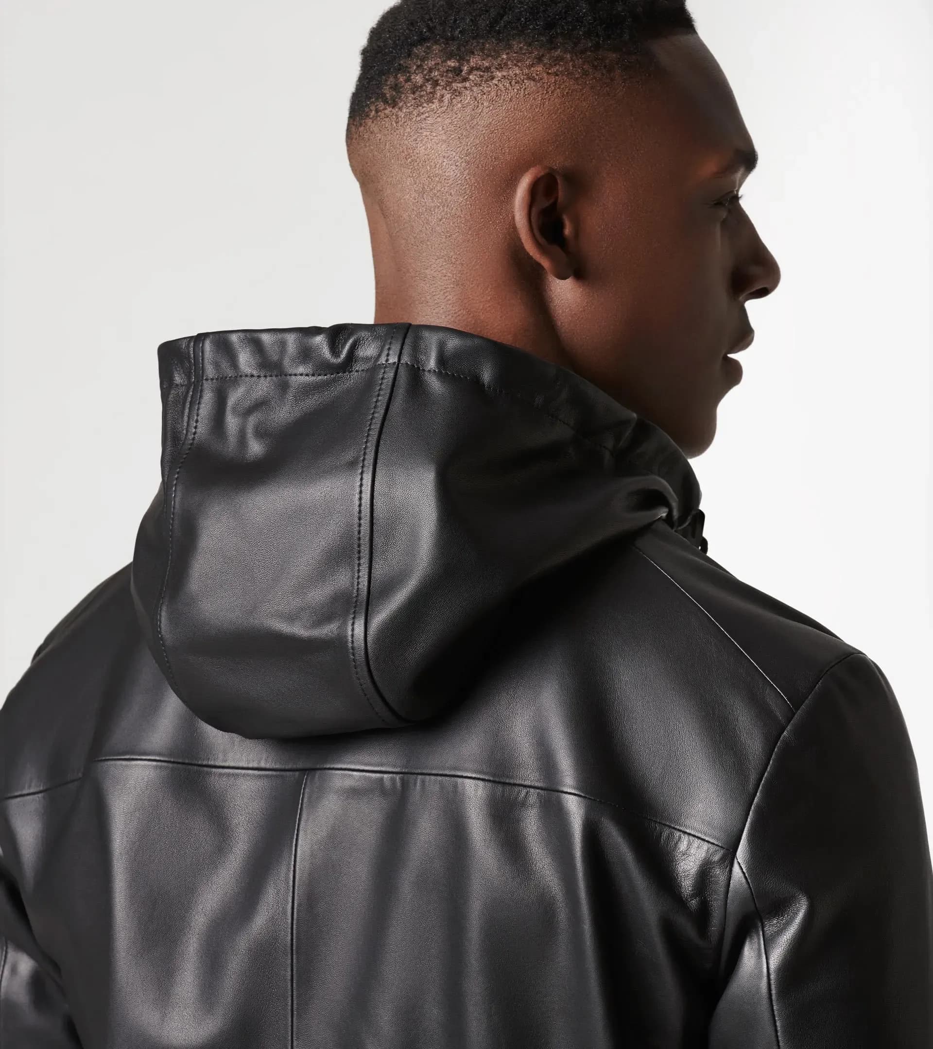 Hooded Leather Bomber 7