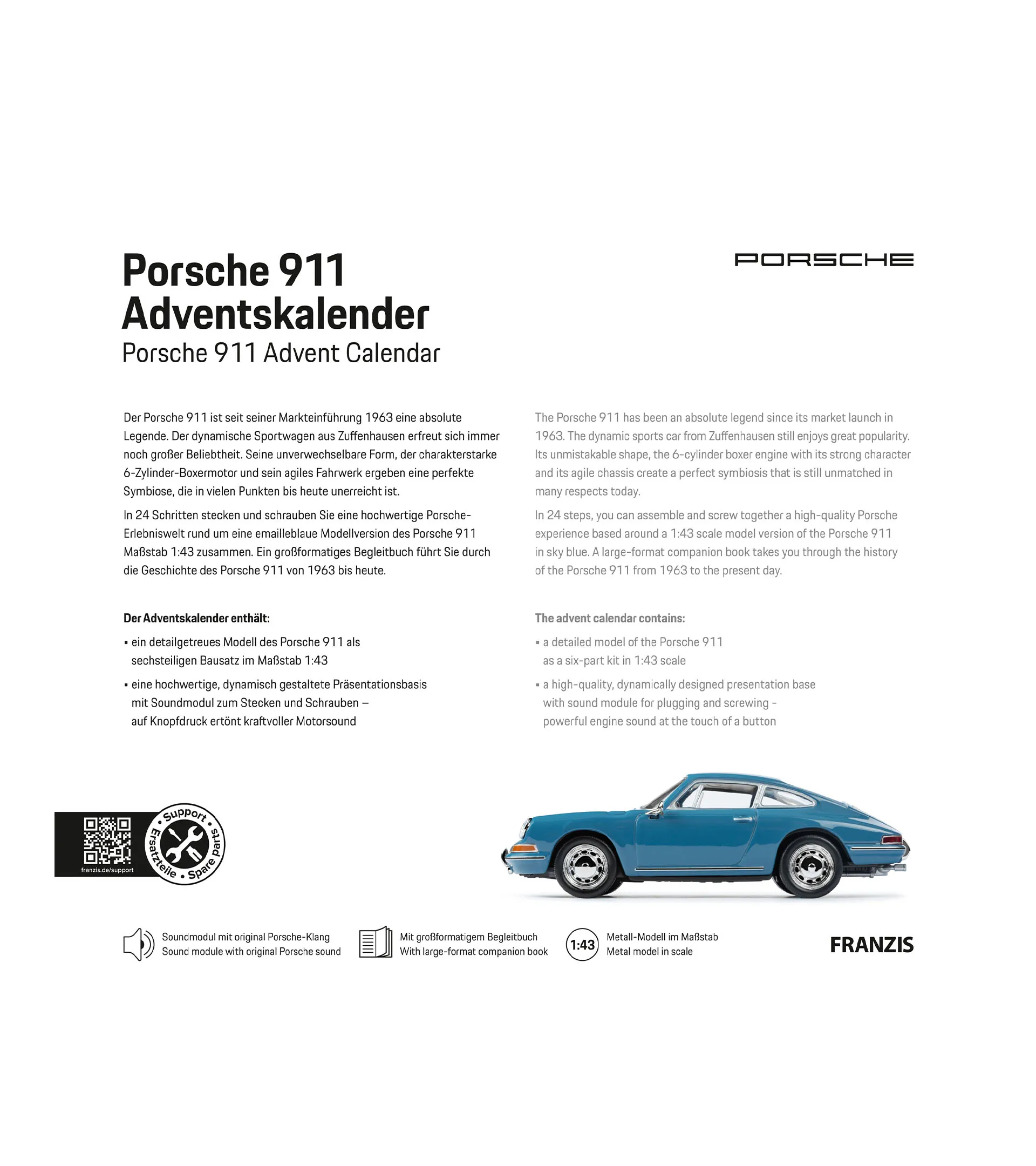 Porsche 911 Adventskalender  2