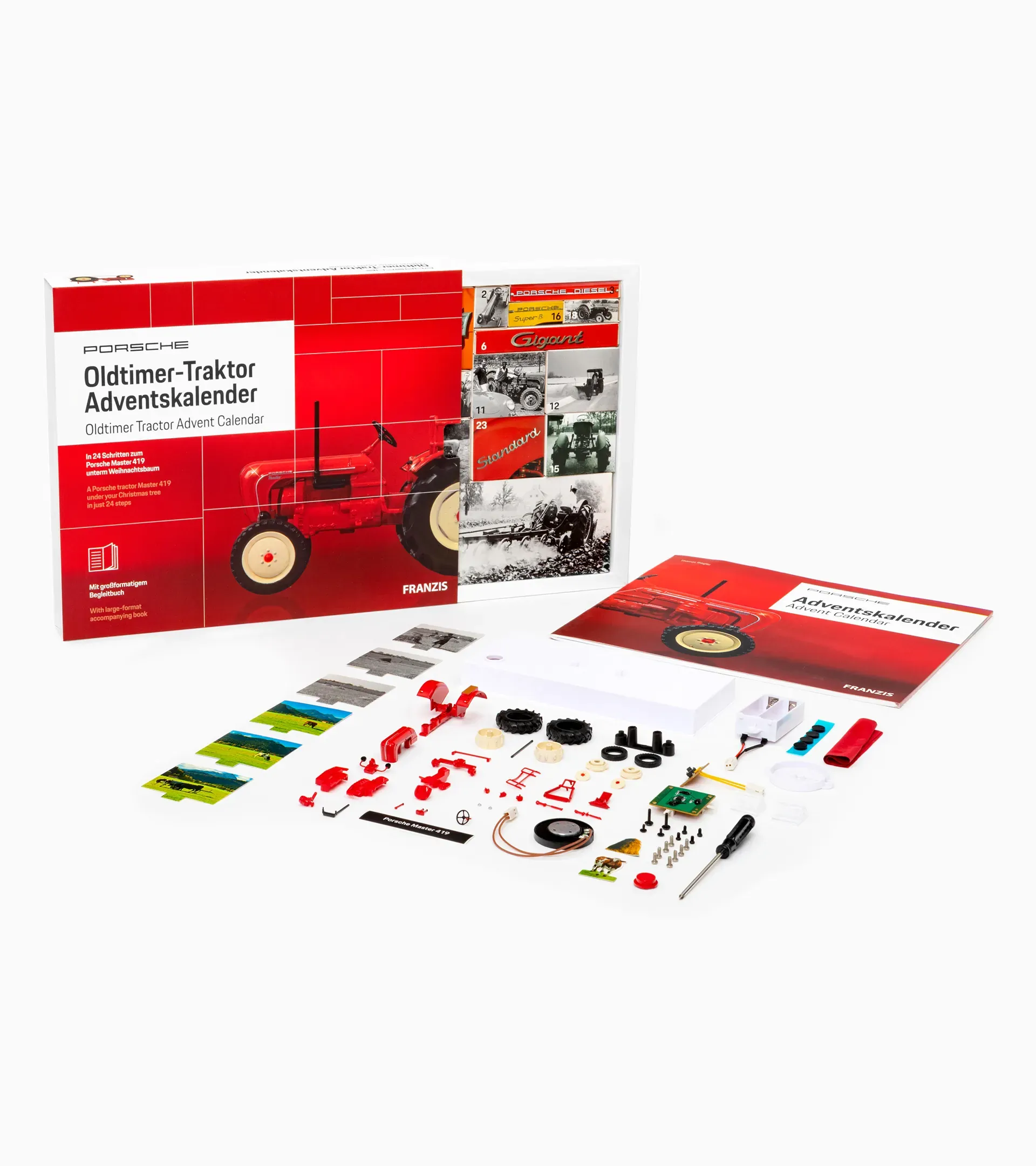 Calendario dell'avvento trattore d'epoca Porsche 3