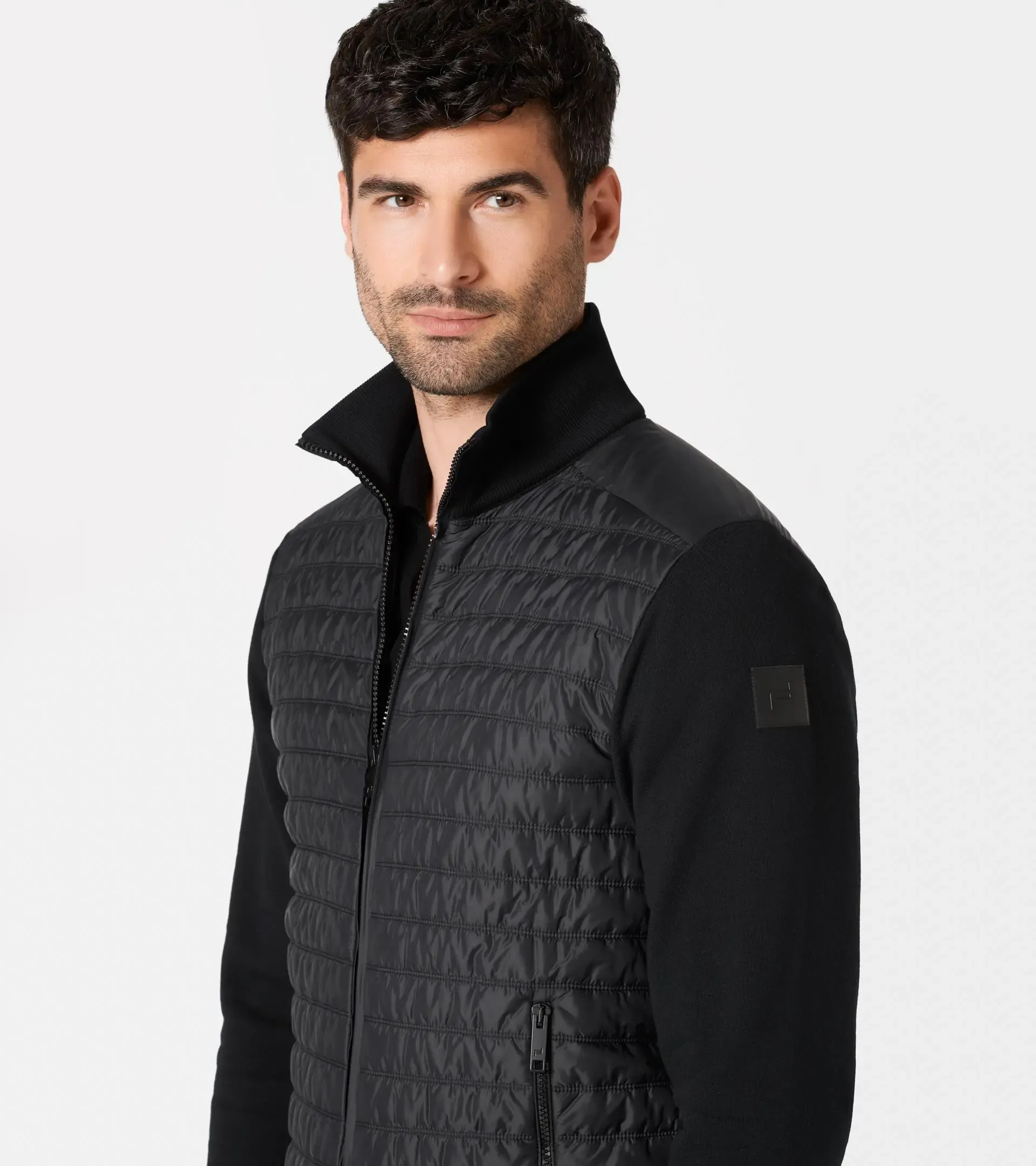 Fabric Mixed Cardigan 4