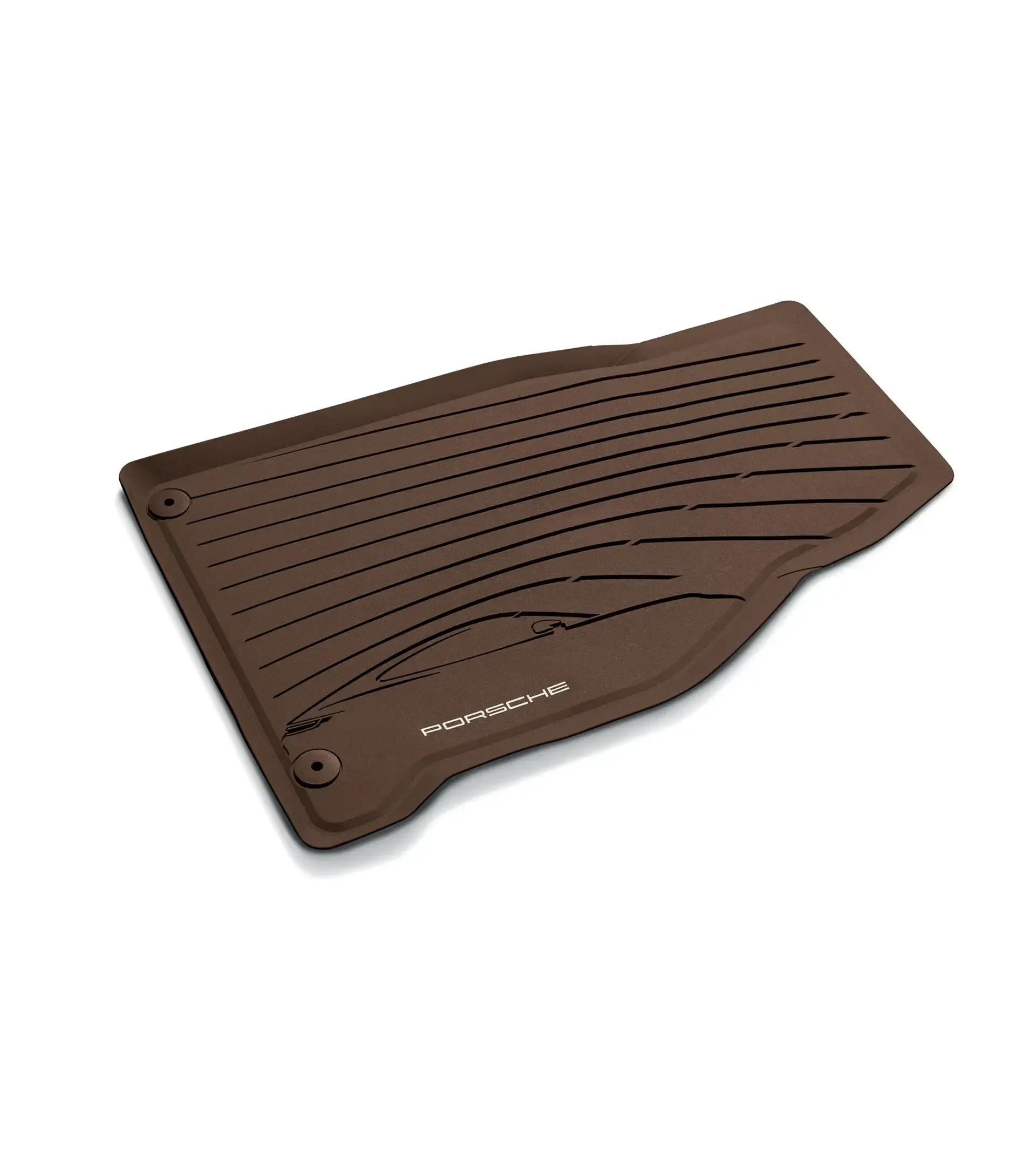 Porsche All-Weather Floor Mats for 718 and 911 thumbnail 0