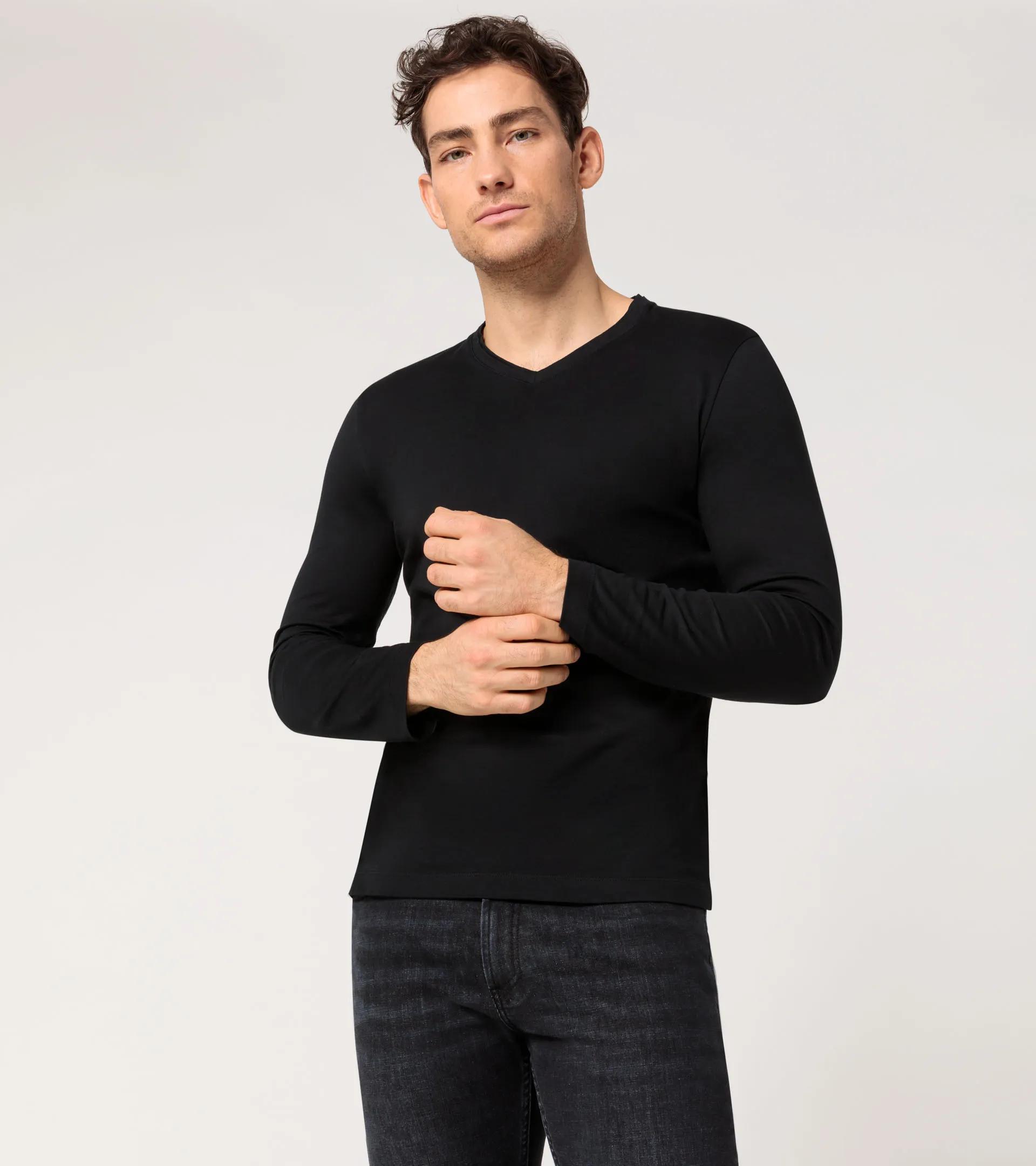 Long-sleeve V-neck T-shirt 5