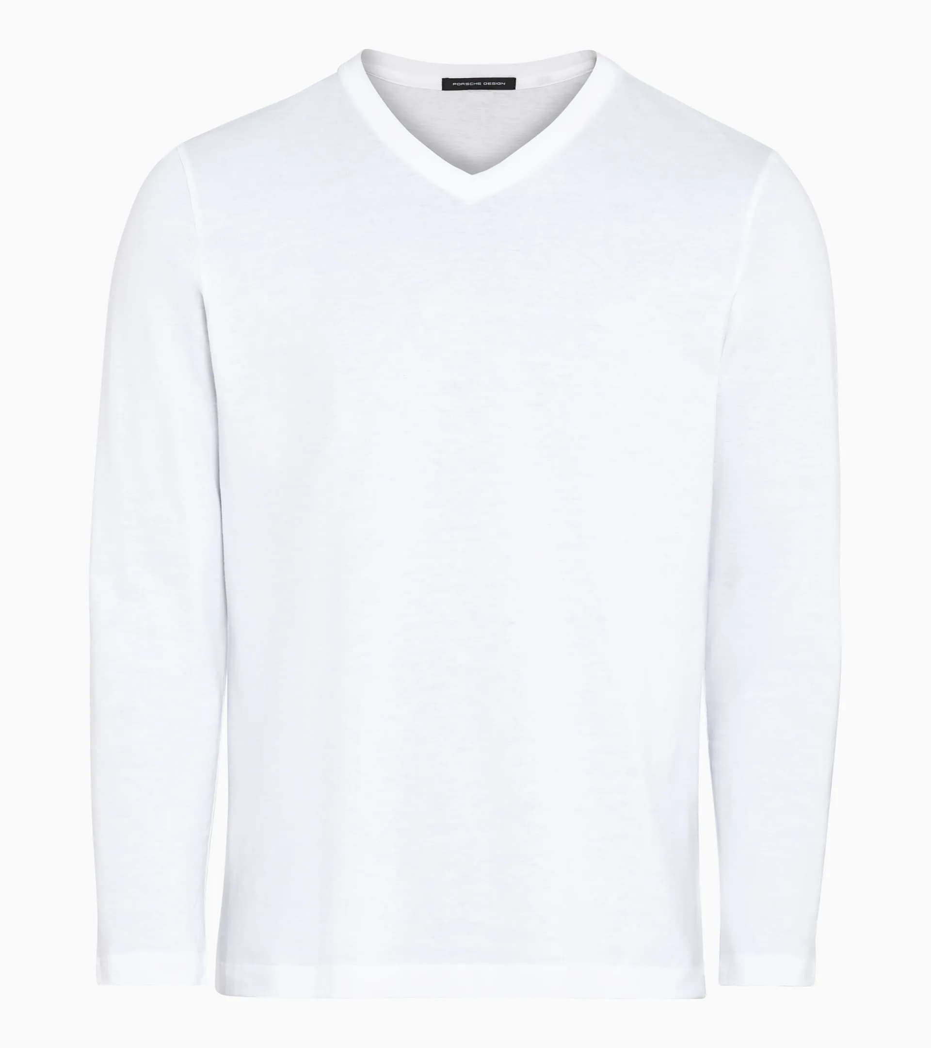 Long-sleeve V-neck T-shirt 1