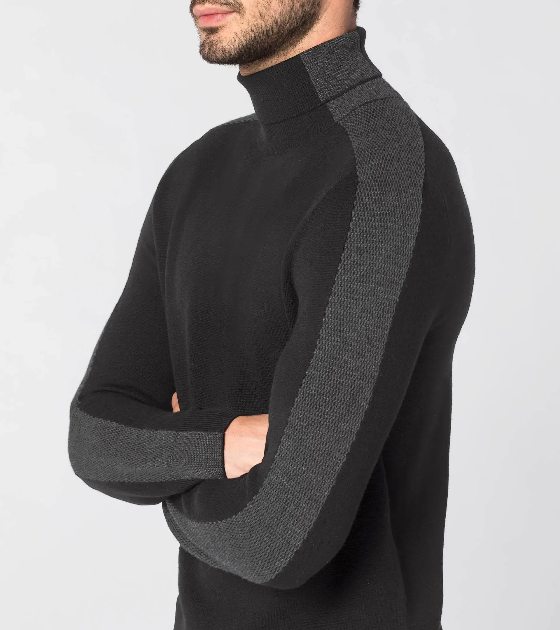 Striped Turtle Neck Sweater Sweater 3