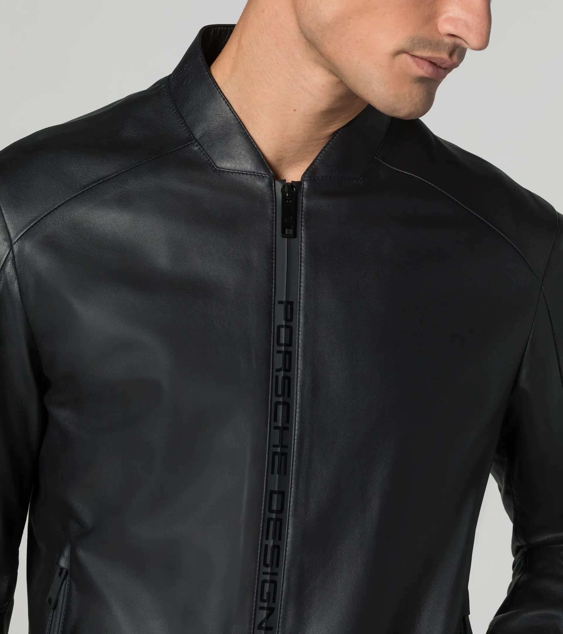 Leather on sale jacket sport