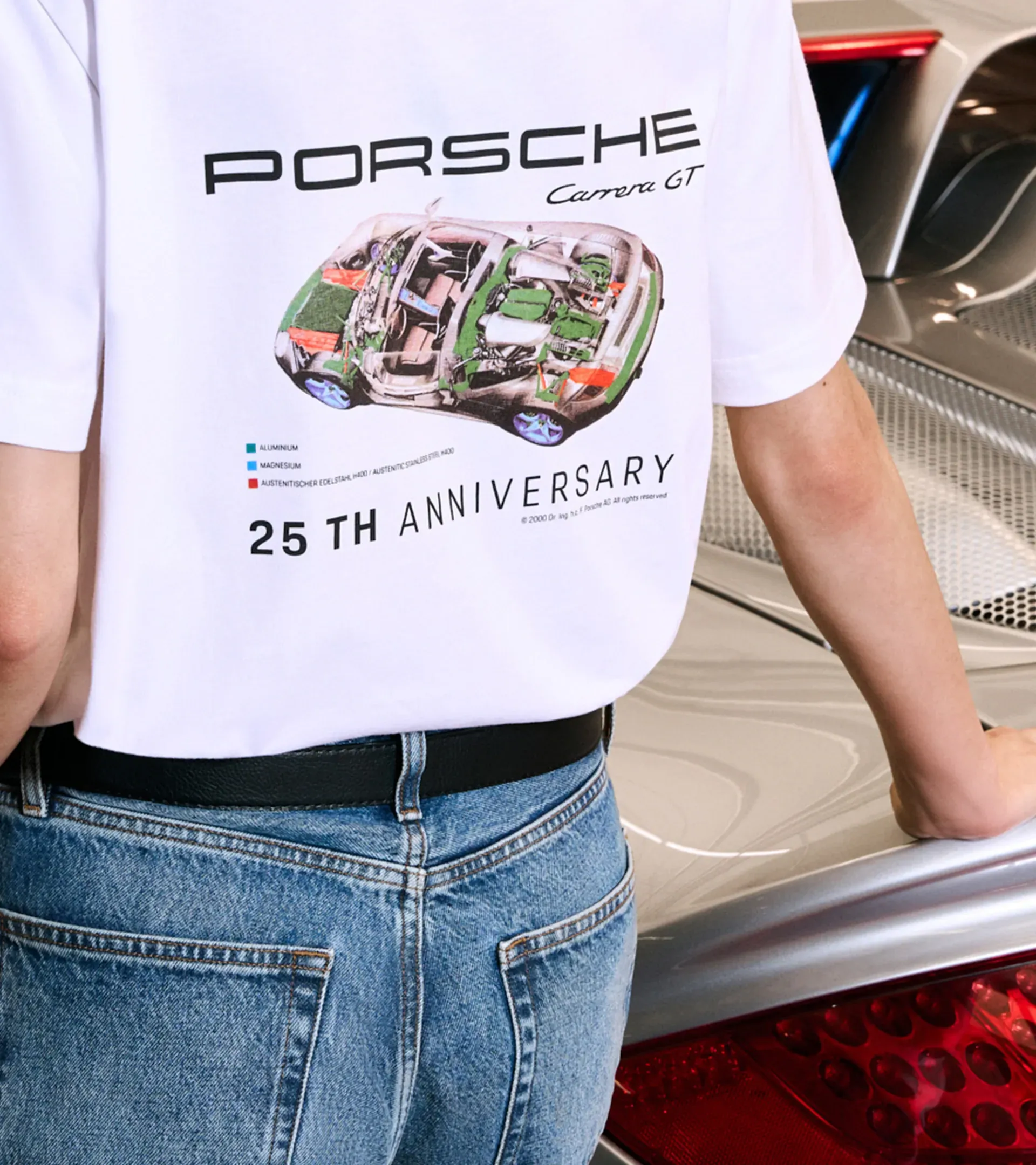 T-shirt unisexe – 25Y Porsche Carrera GT 6
