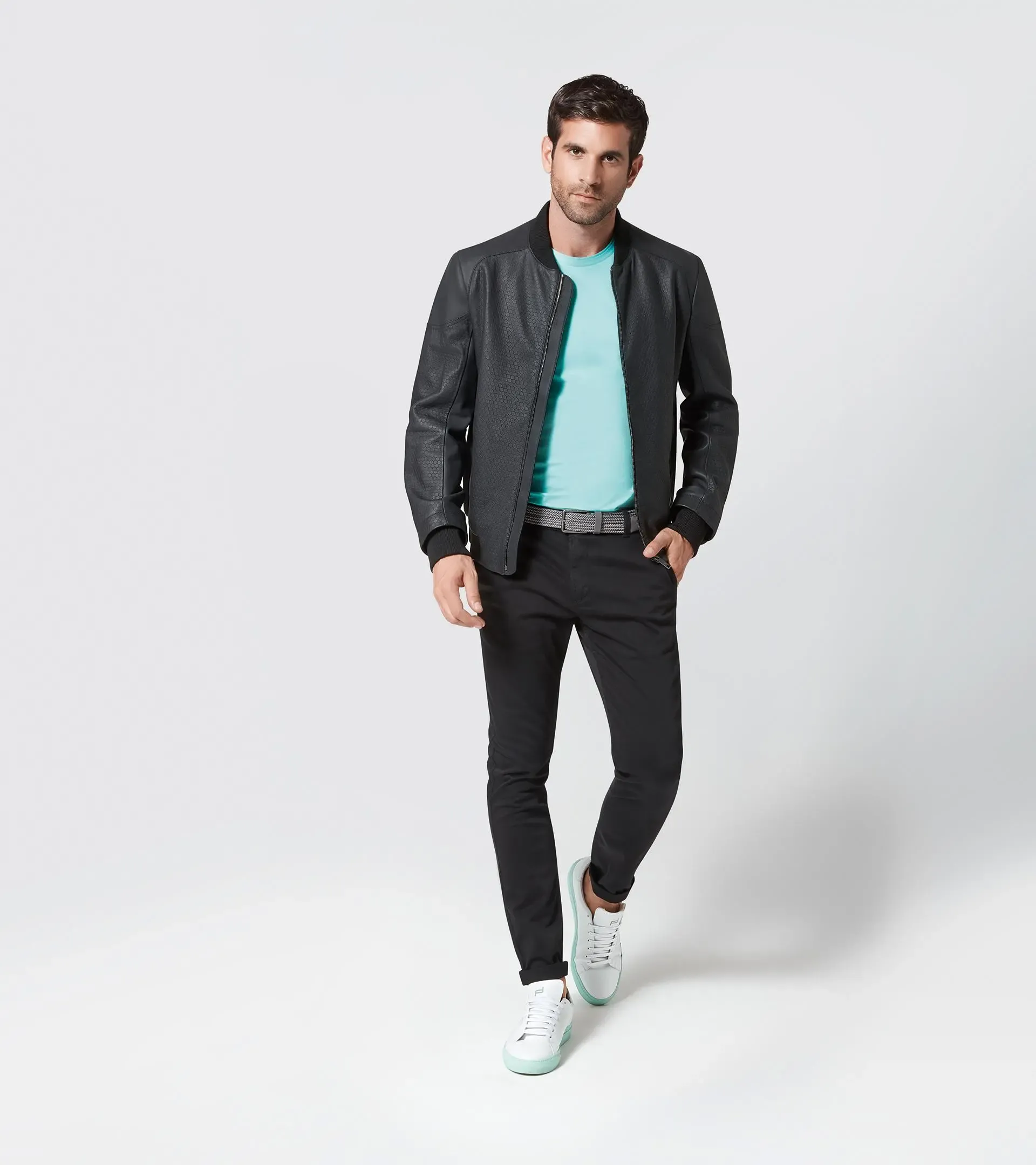 Titan Structured Leather Bomber 4