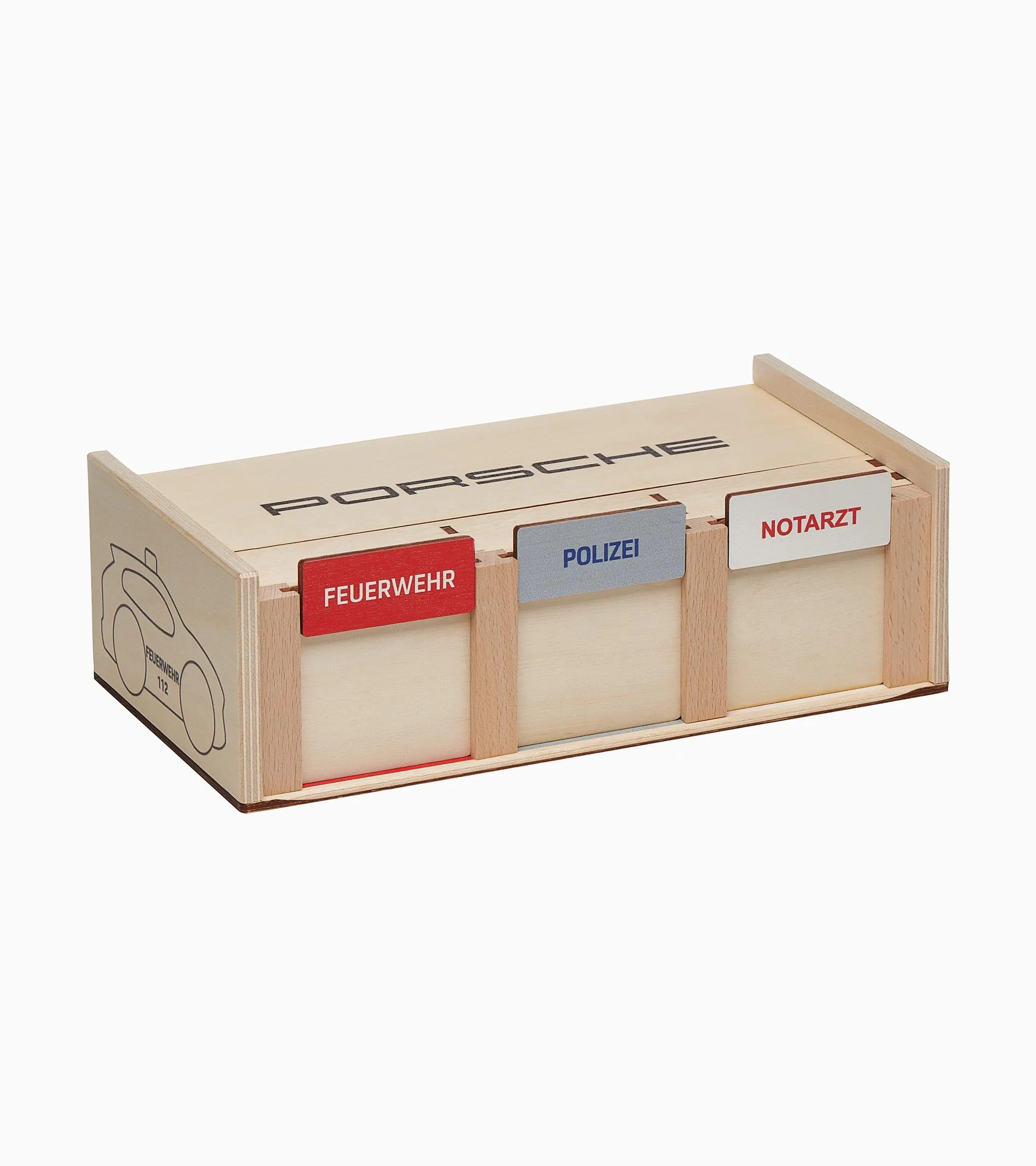 Wooden emergency vehicle set 1