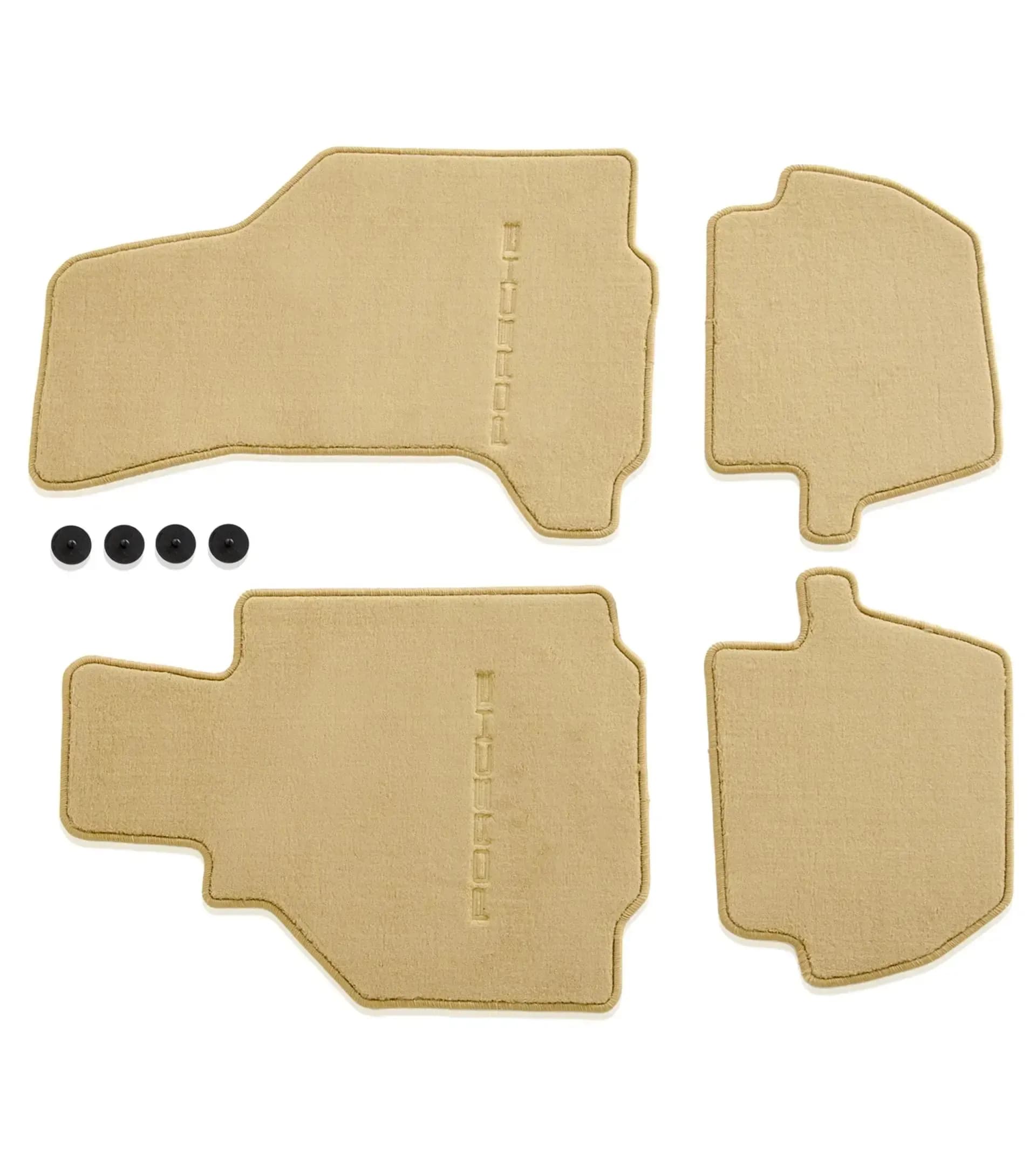 Floor mats in Savannah Beige for left-hand-drive vehicles for Porsche 996 thumbnail 0