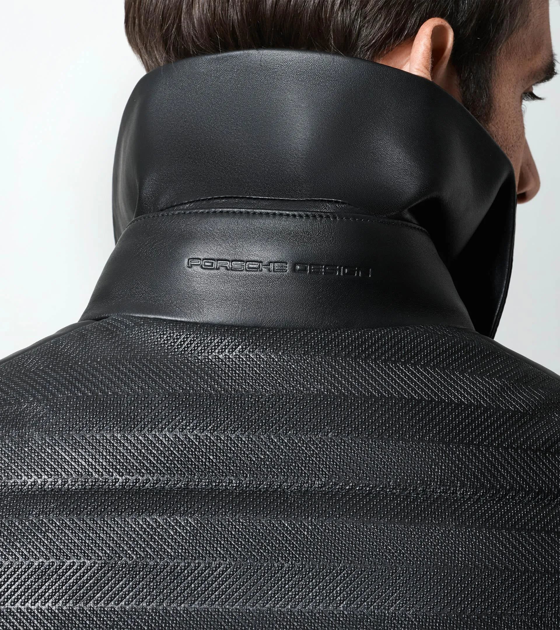 Porsche design outlet leather jacket