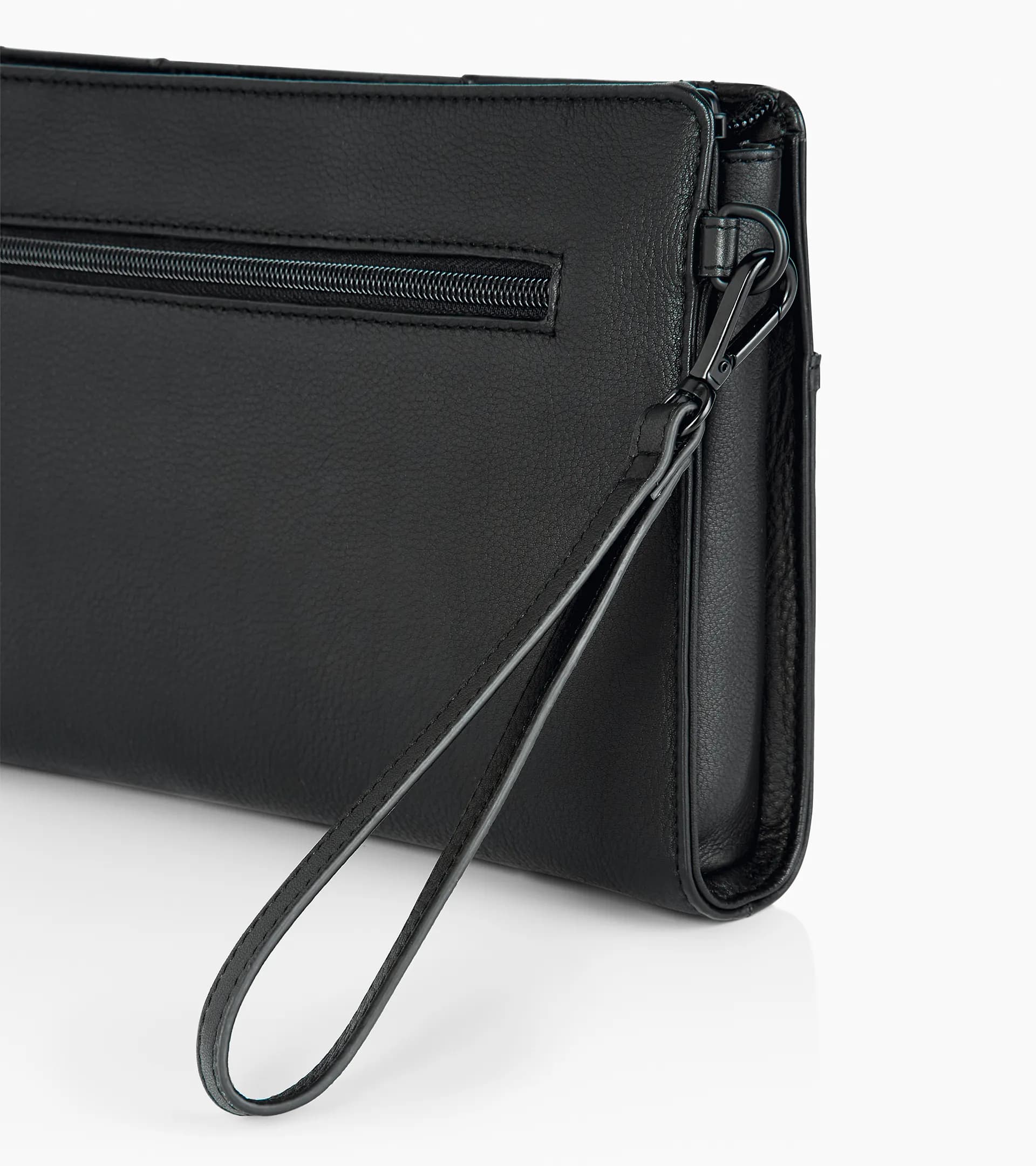 Roadster Leather Clutch Bag Front Pocket 5