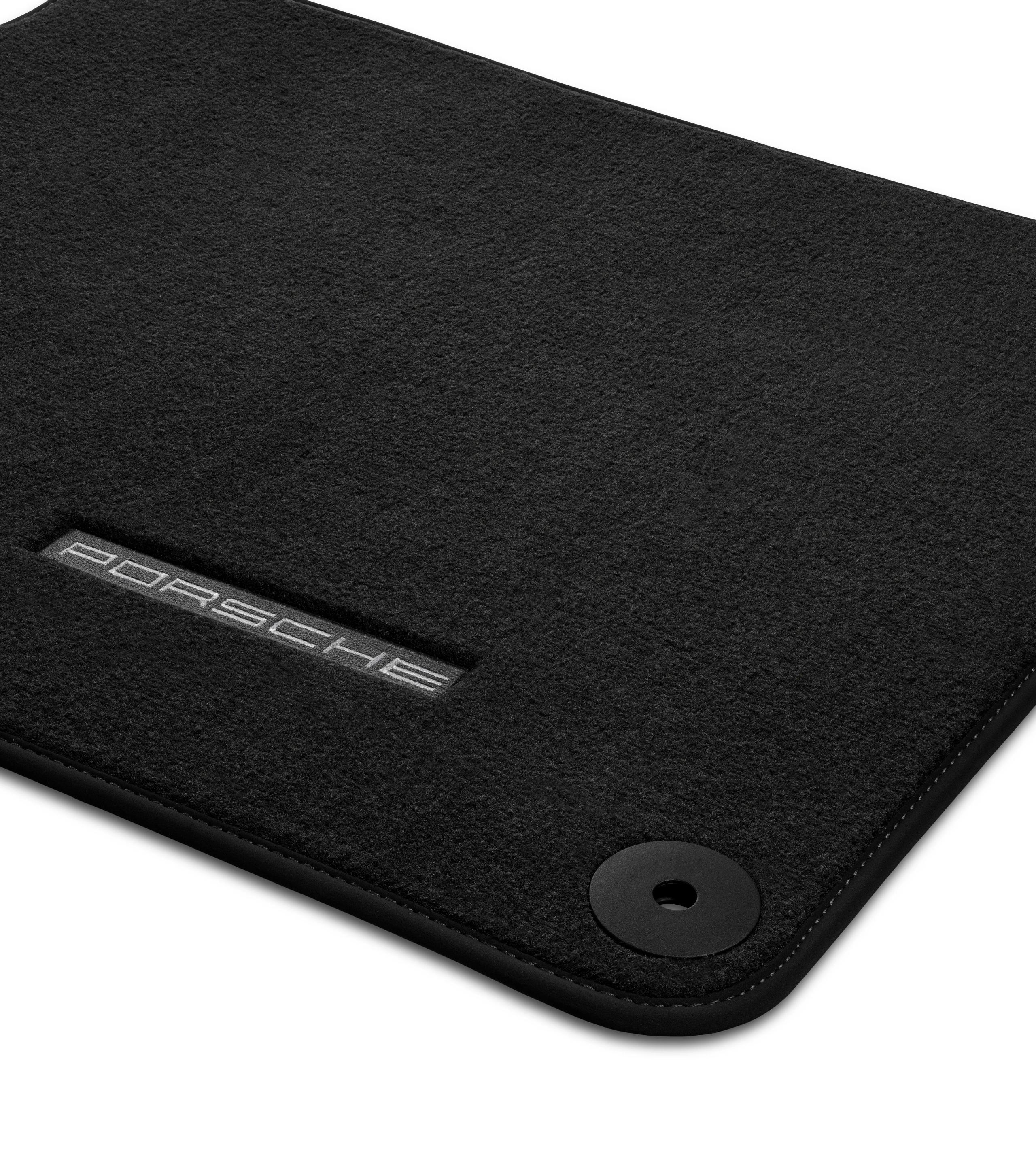 Tapis de protection en moquette avec bordure en nubuck pour modèles 718 (982), Boxster et Cayman (981) et 911 (991/991 II) thumbnail 1